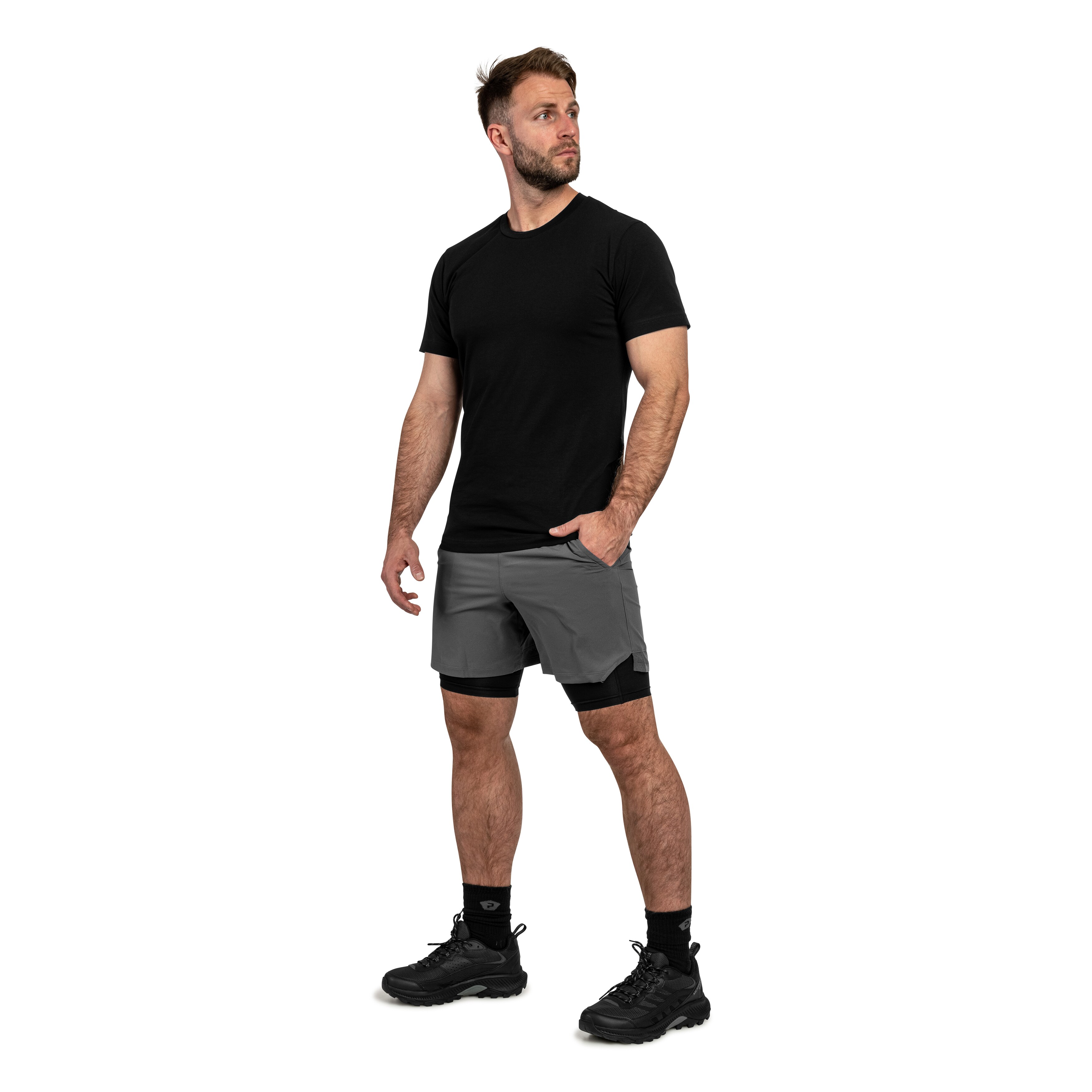Szorty Under Armour 2-in-1 Vanish Woven - Castle Rock/Black