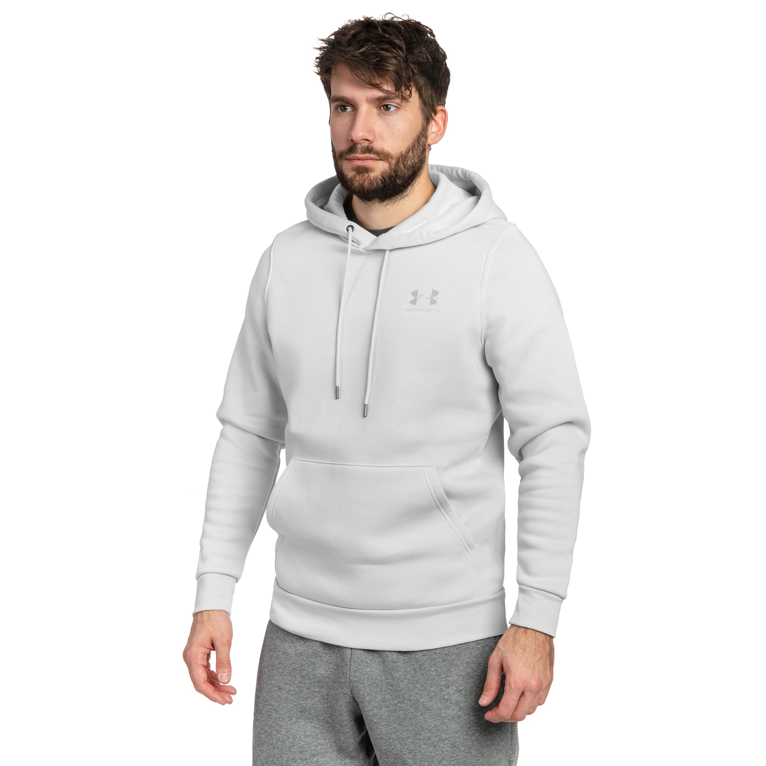 Bluza Under Armour Icon Fleece Hoodie - White