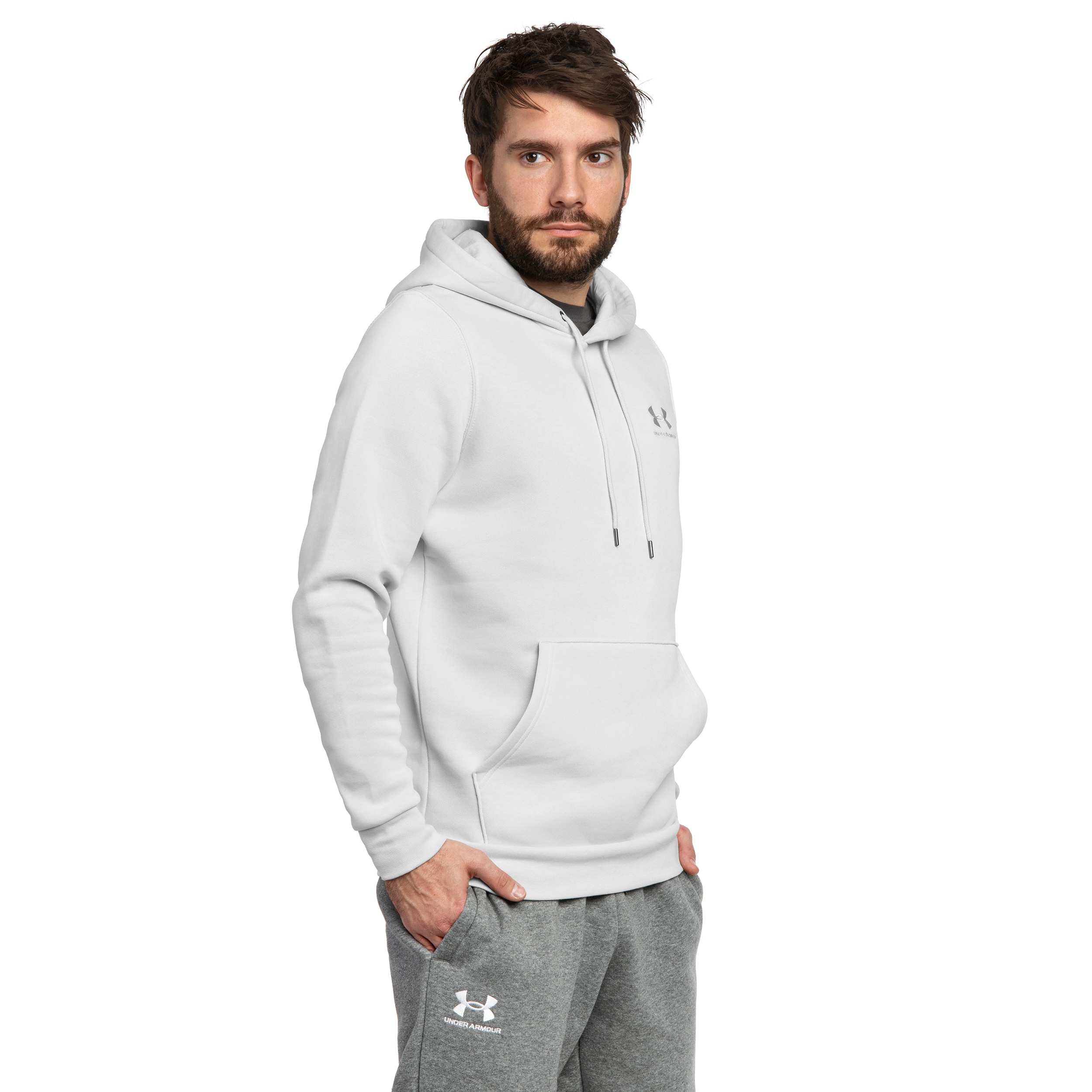 Bluza Under Armour Icon Fleece Hoodie - White