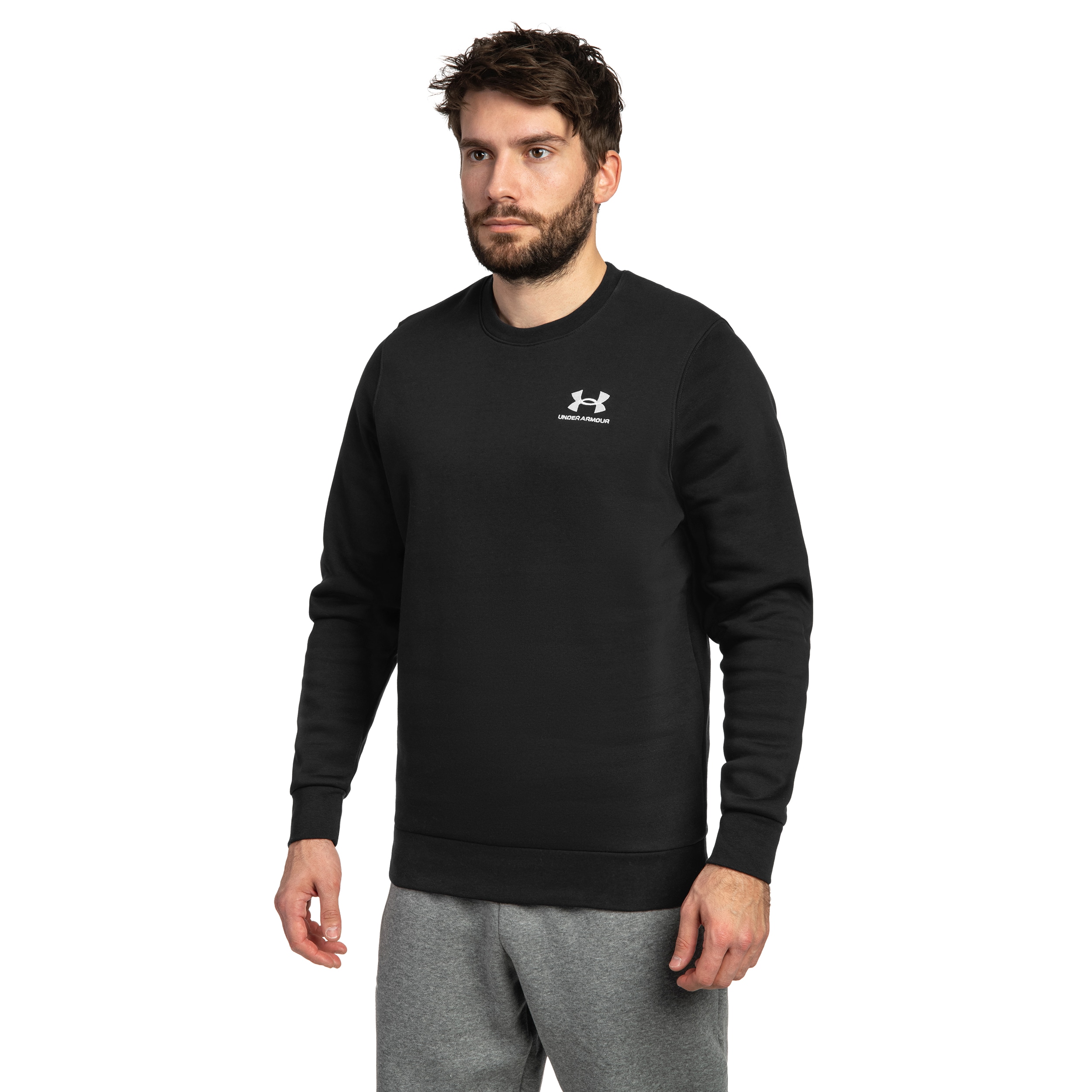 Кофта Under Armour Icon Fleece Crew - Black/White