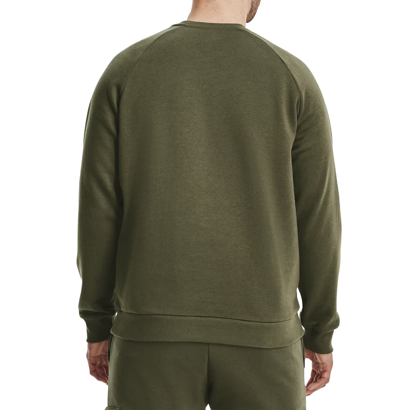 Bluza Under Armour UA Rival Fleece Crew - Marine OD Green/White