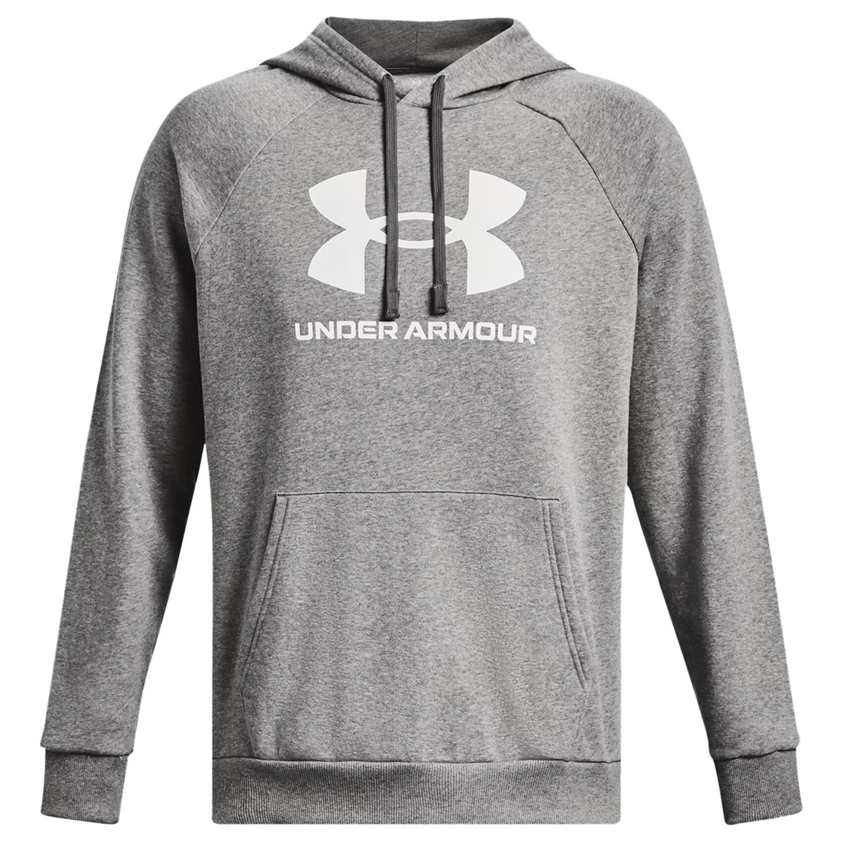 Bluza Under Armour Rival Fleece Logo - Castlerock Light Heather/White