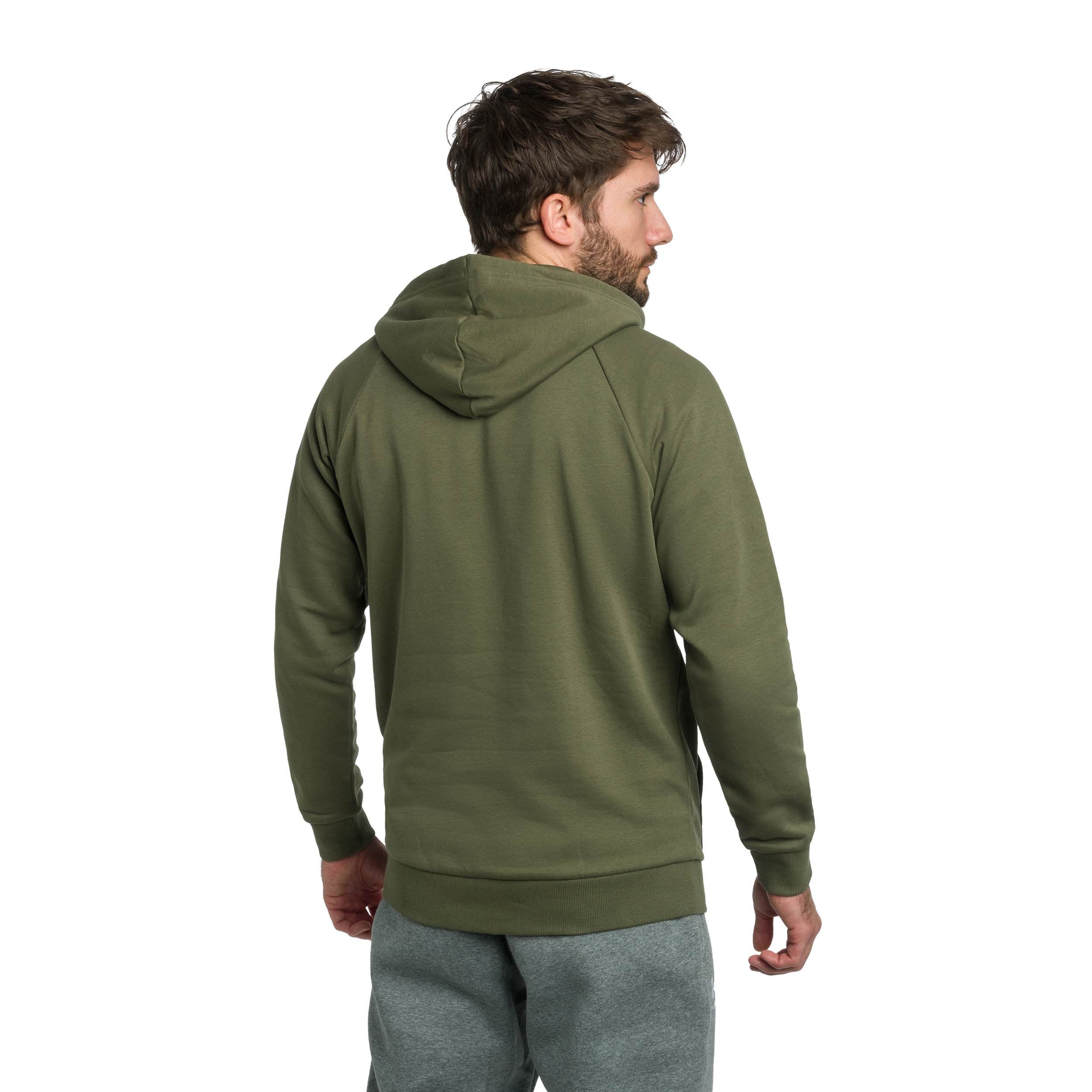 Bluza Under Armour Rival Fleece Logo - Marine OD Green/White