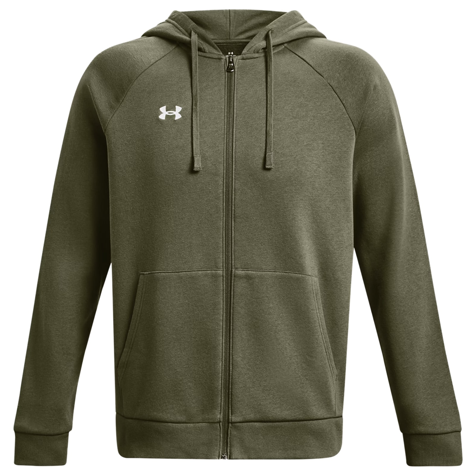 Bluza Under Armour Rival Fleece Full-Zip - Marine OD Green/White