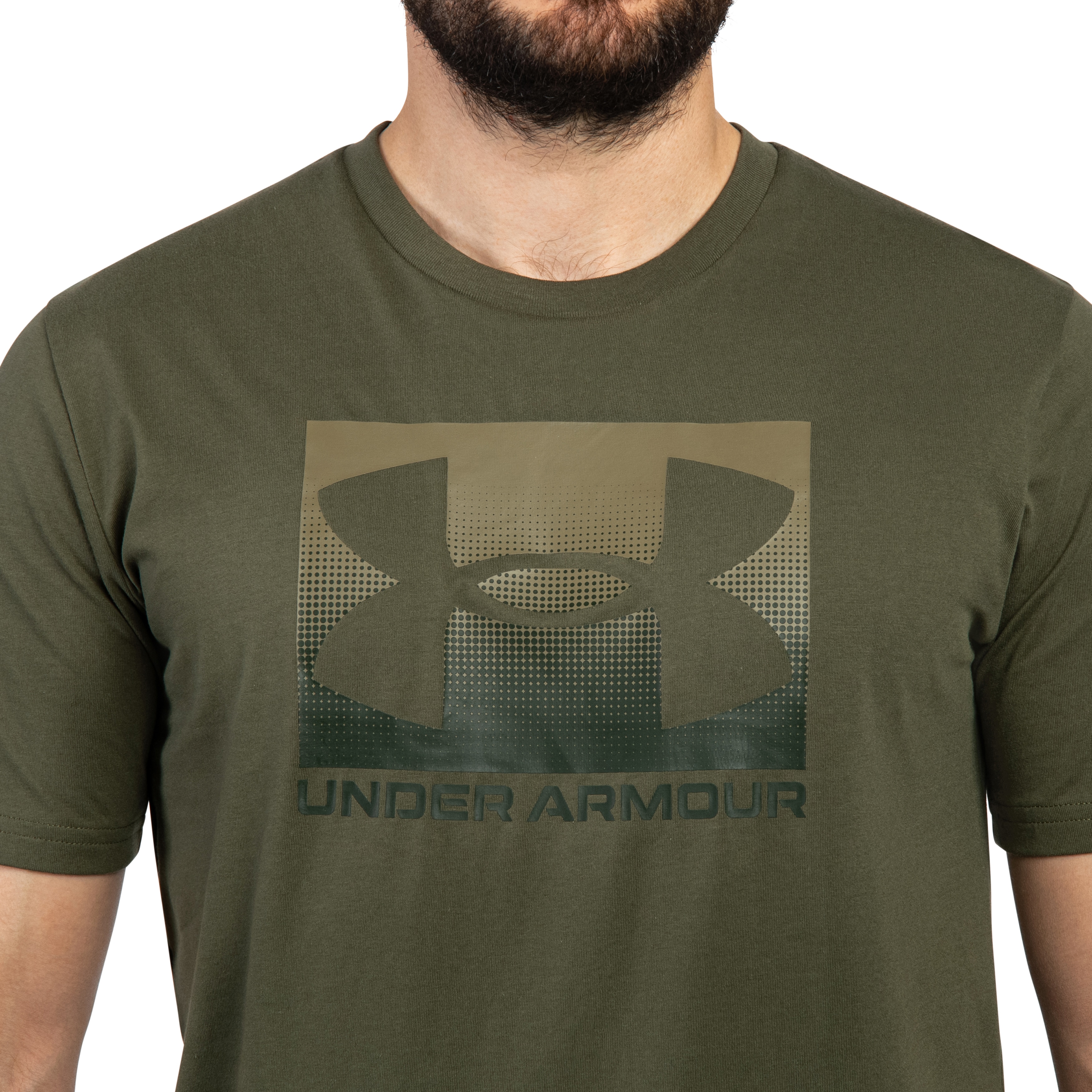Koszulka T-shirt Under Armour UA Boxed Sports - Marine OD Green/Bayou