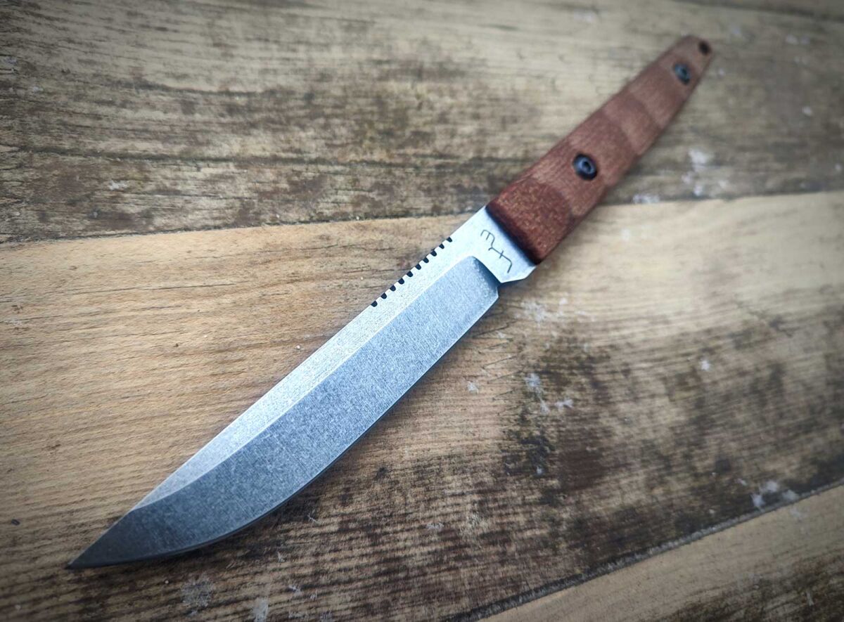 Ніж LKW Kwaiken by Радослав Ленговік - Brown Micarta