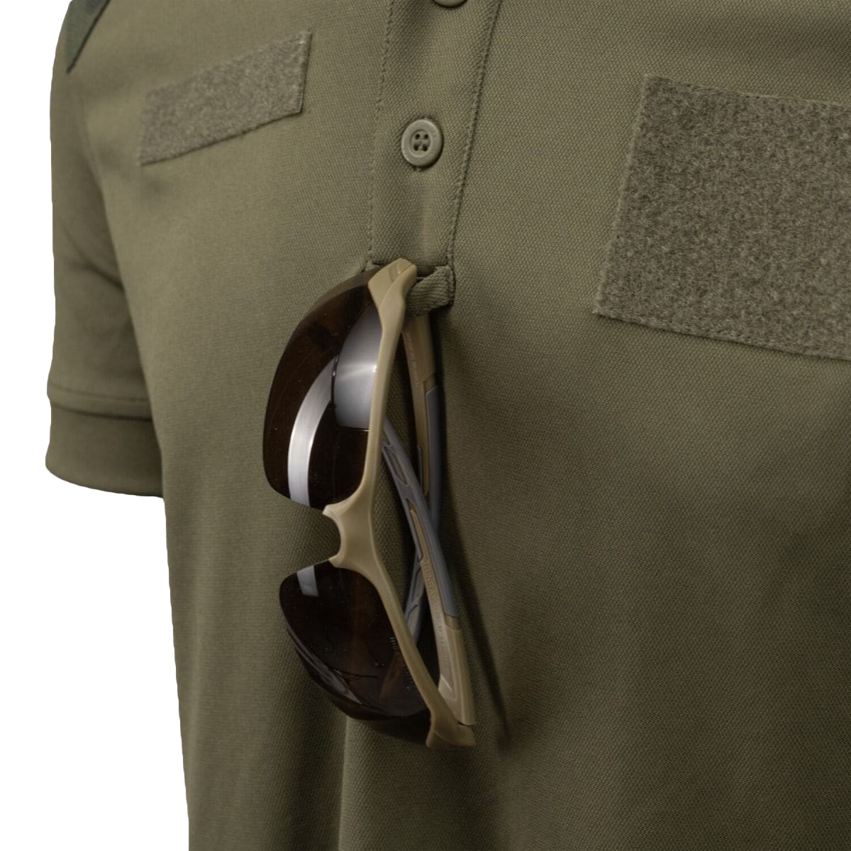 Koszulka polo Helikon-Tex wojskowa wzór 304A/MON - Olive Green/wz.93 Pantera PL Woodland