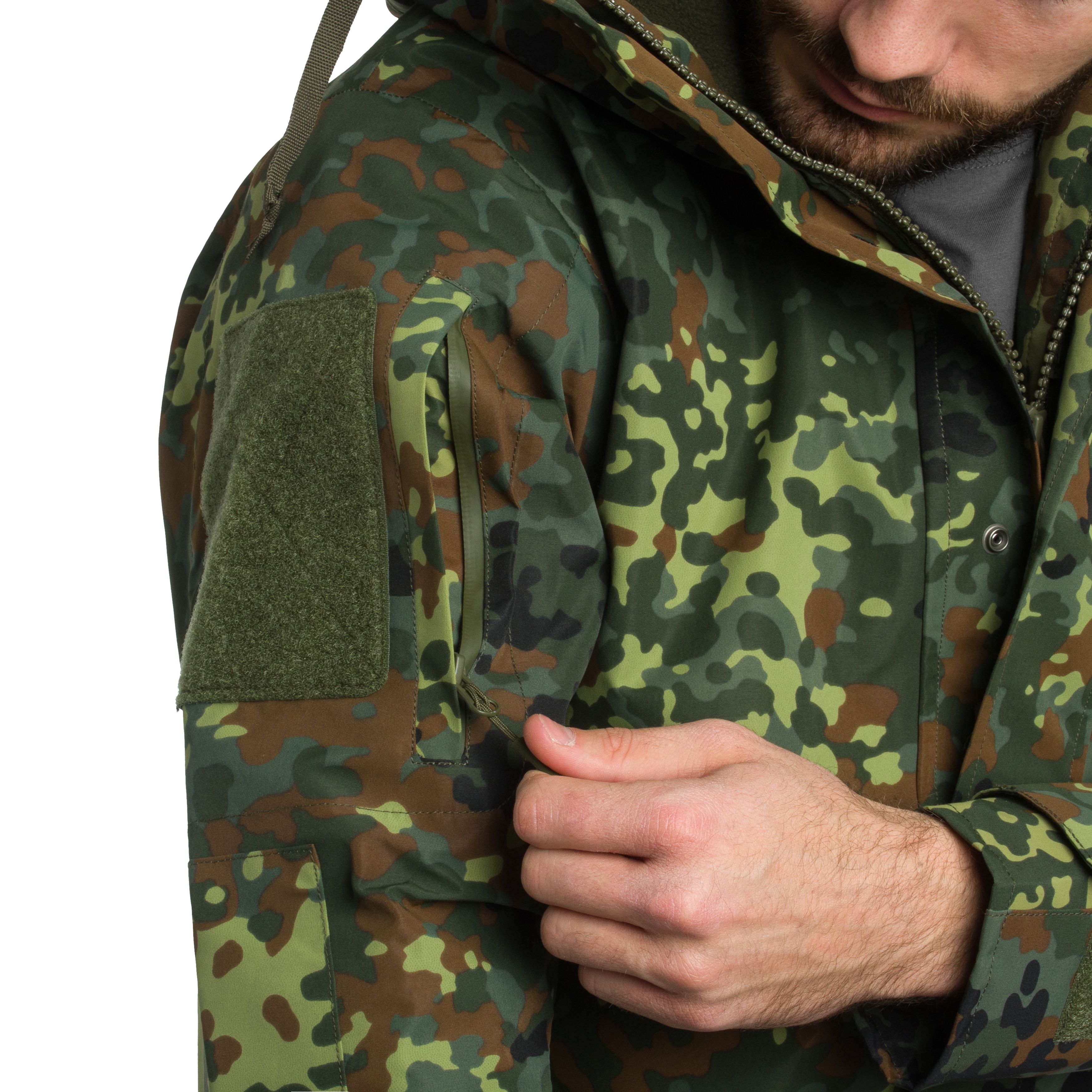 Kurtka Mil-Tec ECWCS Wet Weather Gen.II z podpinką - Flecktarn