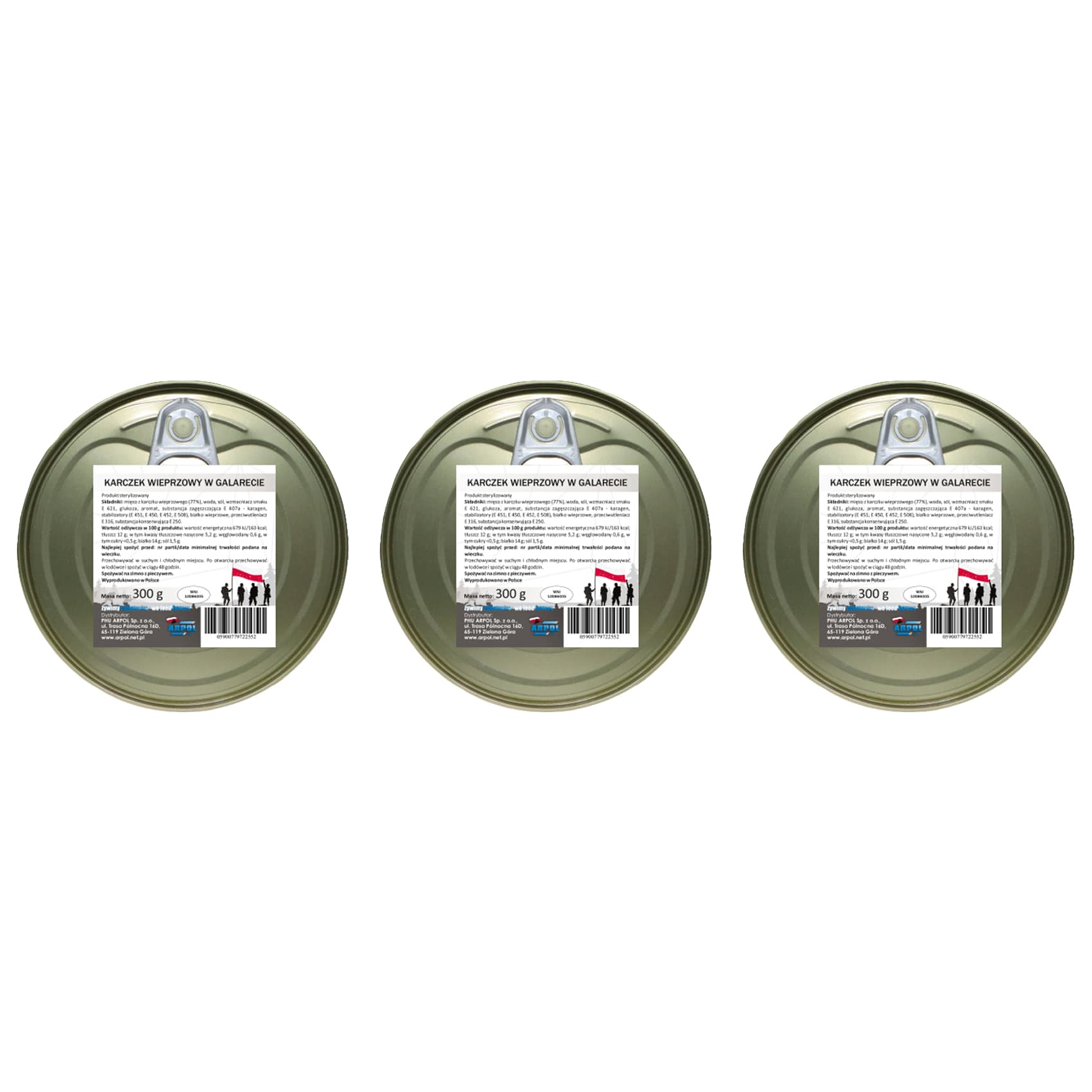 Żywność konserwowana Arpol - Karczek wieprzowy 300 g - 3 szt.