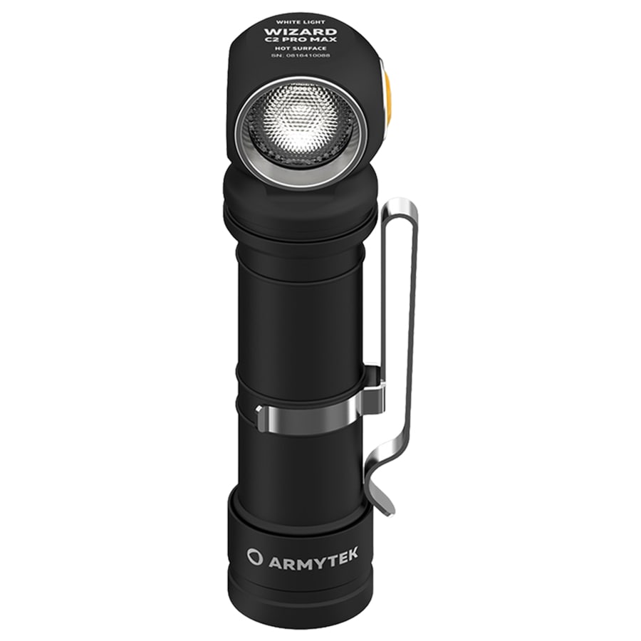 Latarka czołowa i kątowa Armytek Wizard C2 Pro MAX CW PCB - 4000 lumenów