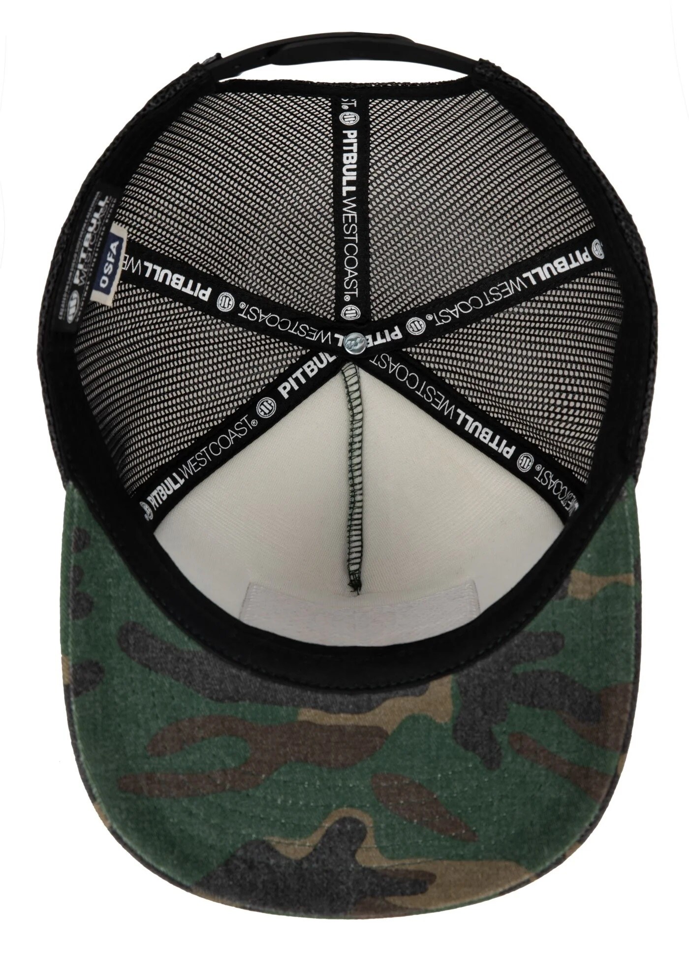 Czapka z daszkiem Pitbull Snapback Trucker Blood Dog - Woodland Camo