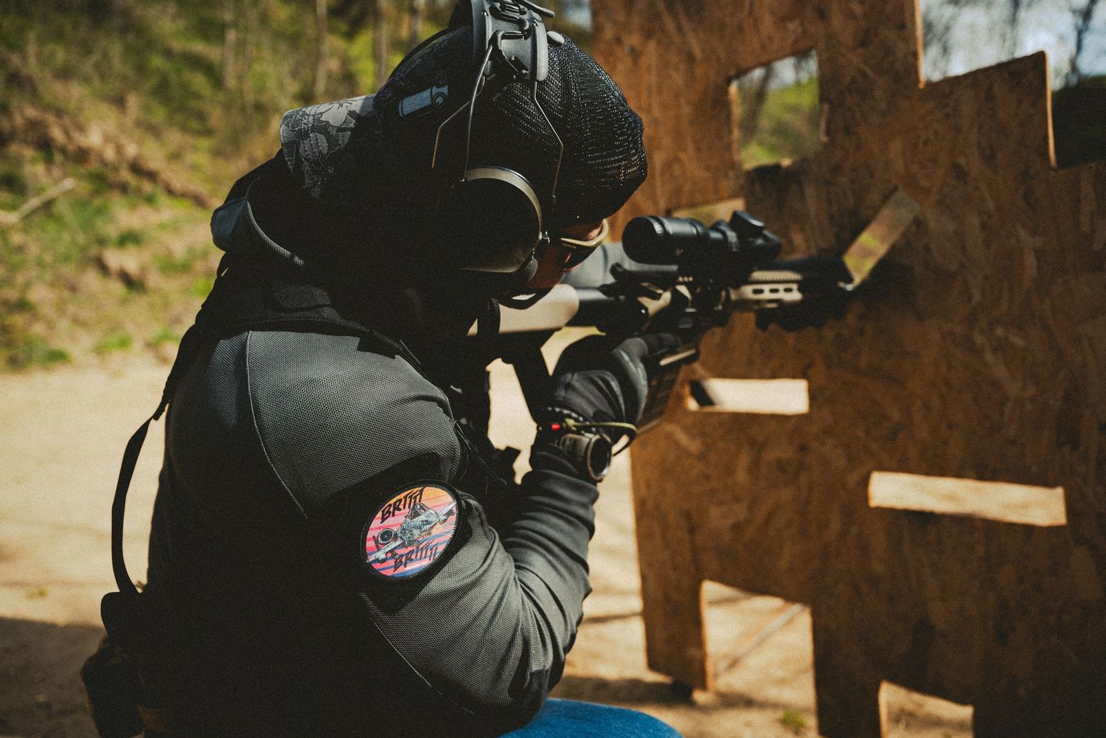 Нашивка Helikon-Tex A10 Warthog Patch - Black