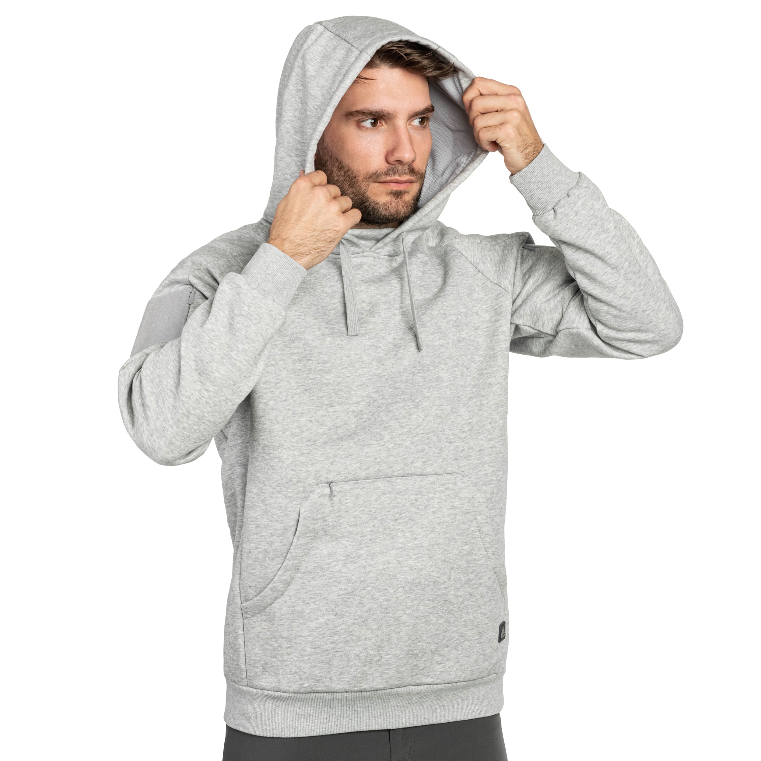 Bluza Helikon-Tex Urban Tactical Hoodie Lite Kangaroo - Light Grey Melange