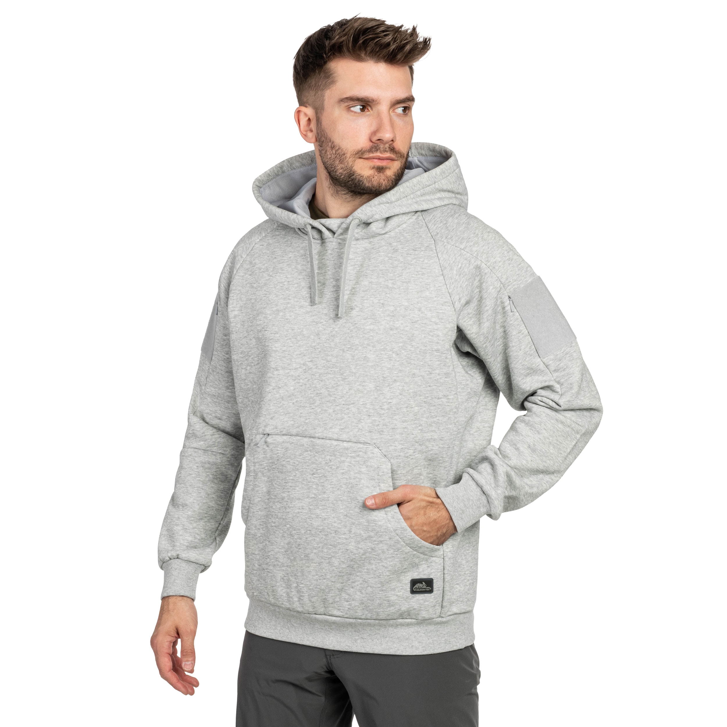 Bluza Helikon-Tex Urban Tactical Hoodie Lite Kangaroo - Light Grey Melange