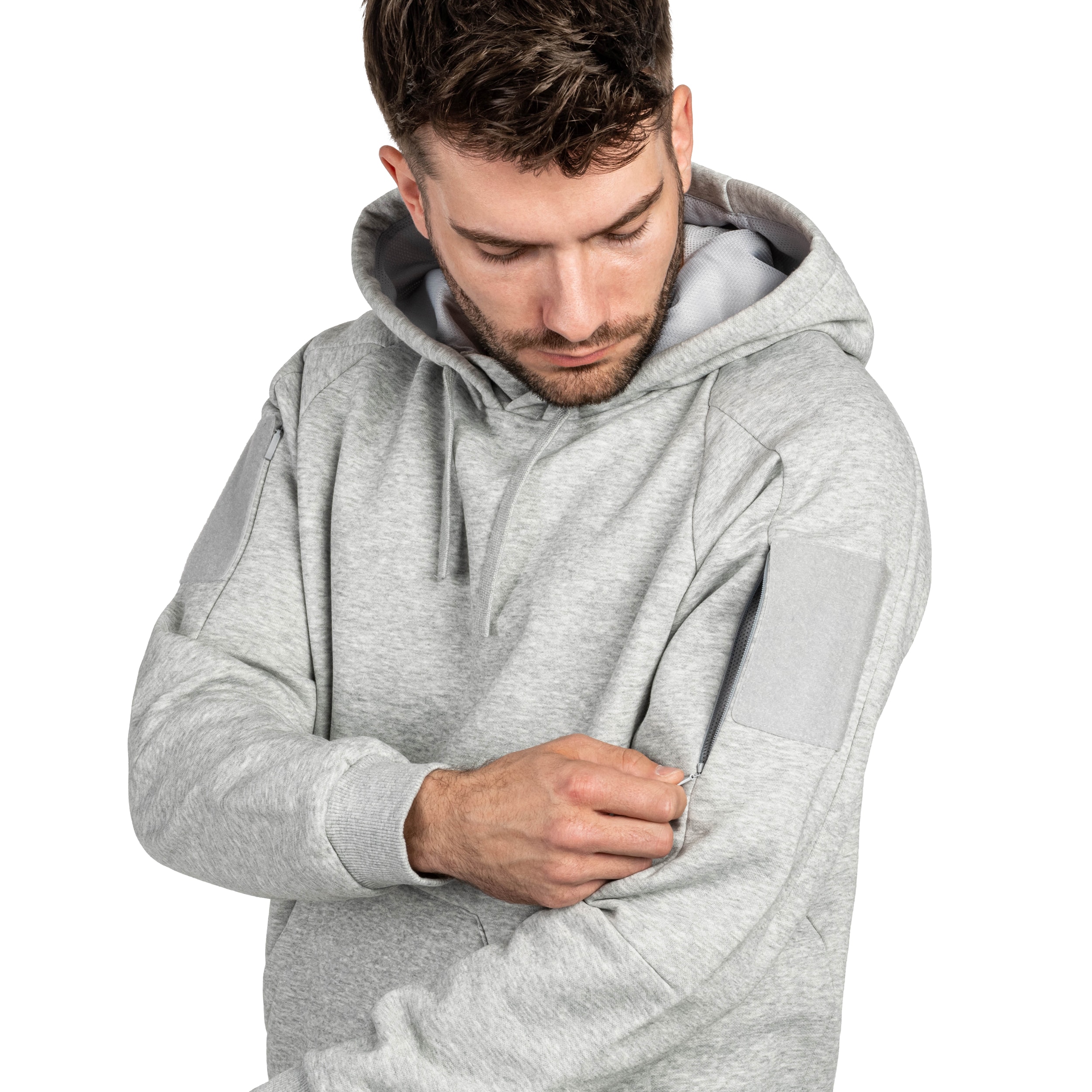Bluza Helikon-Tex Urban Tactical Hoodie Lite Kangaroo - Light Grey Melange
