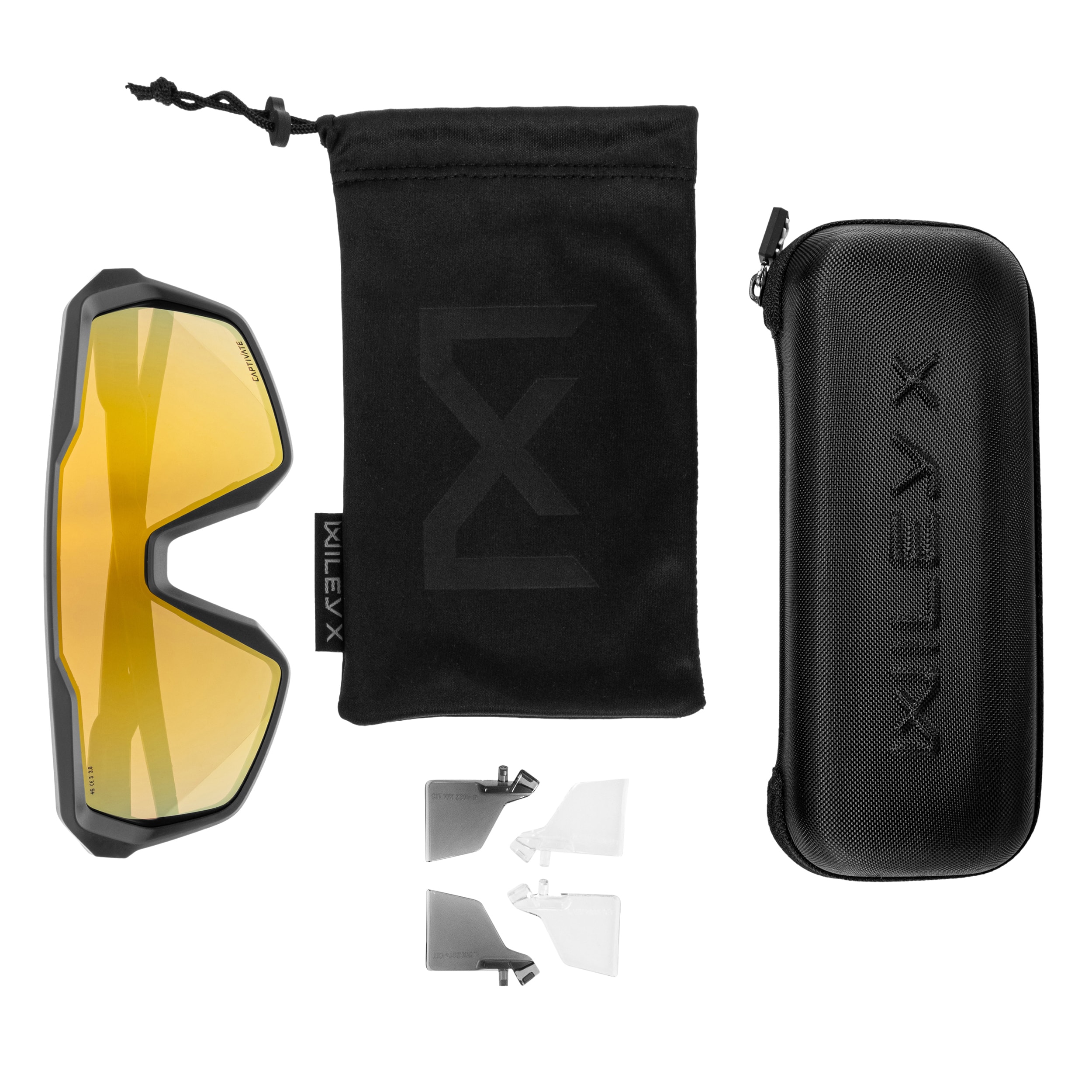 Okulary taktyczne Wiley X Citadel - Captivate Gold Mirror Lens/Matte Graphite Grey