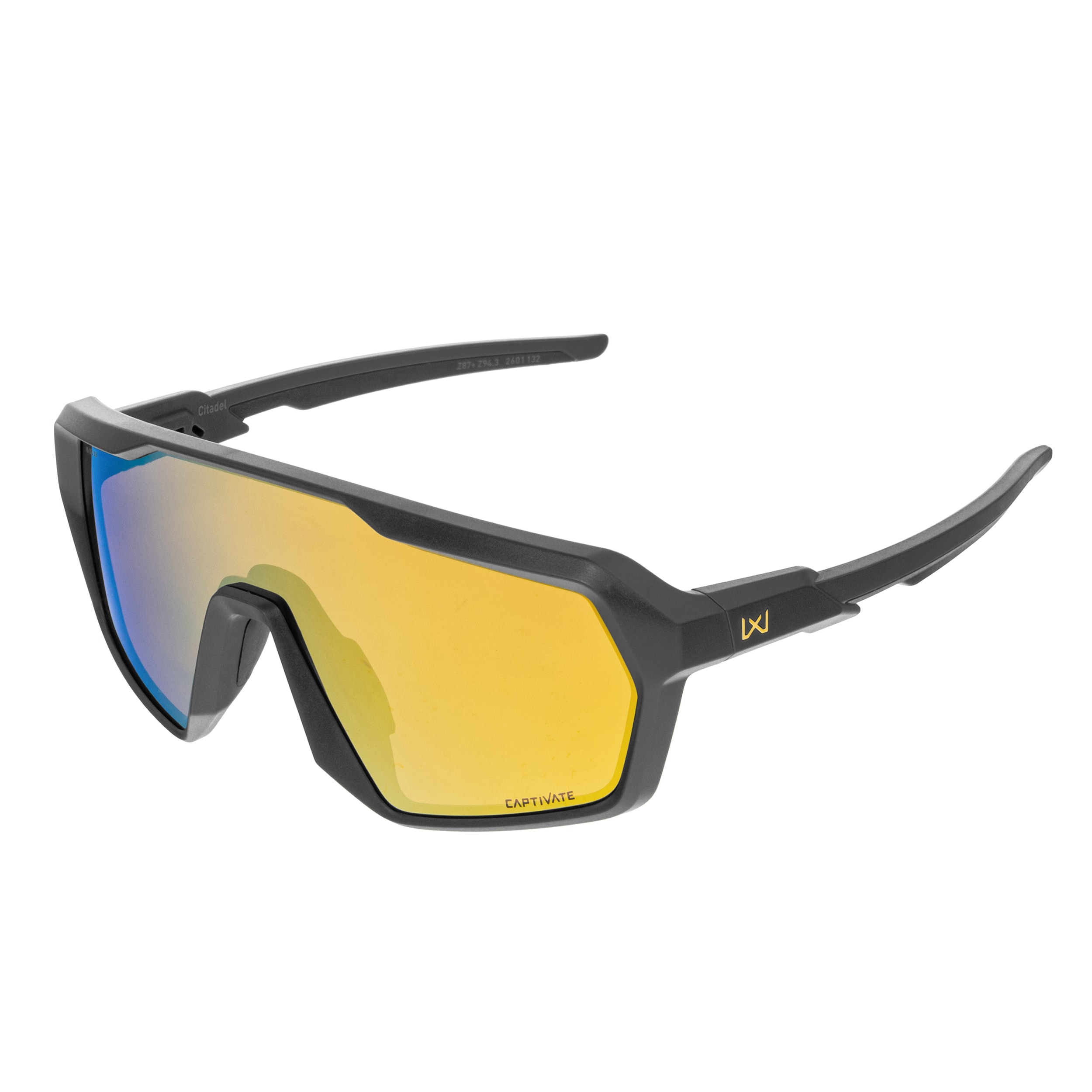 Okulary taktyczne Wiley X Citadel - Captivate Gold Mirror Lens/Matte Graphite Grey
