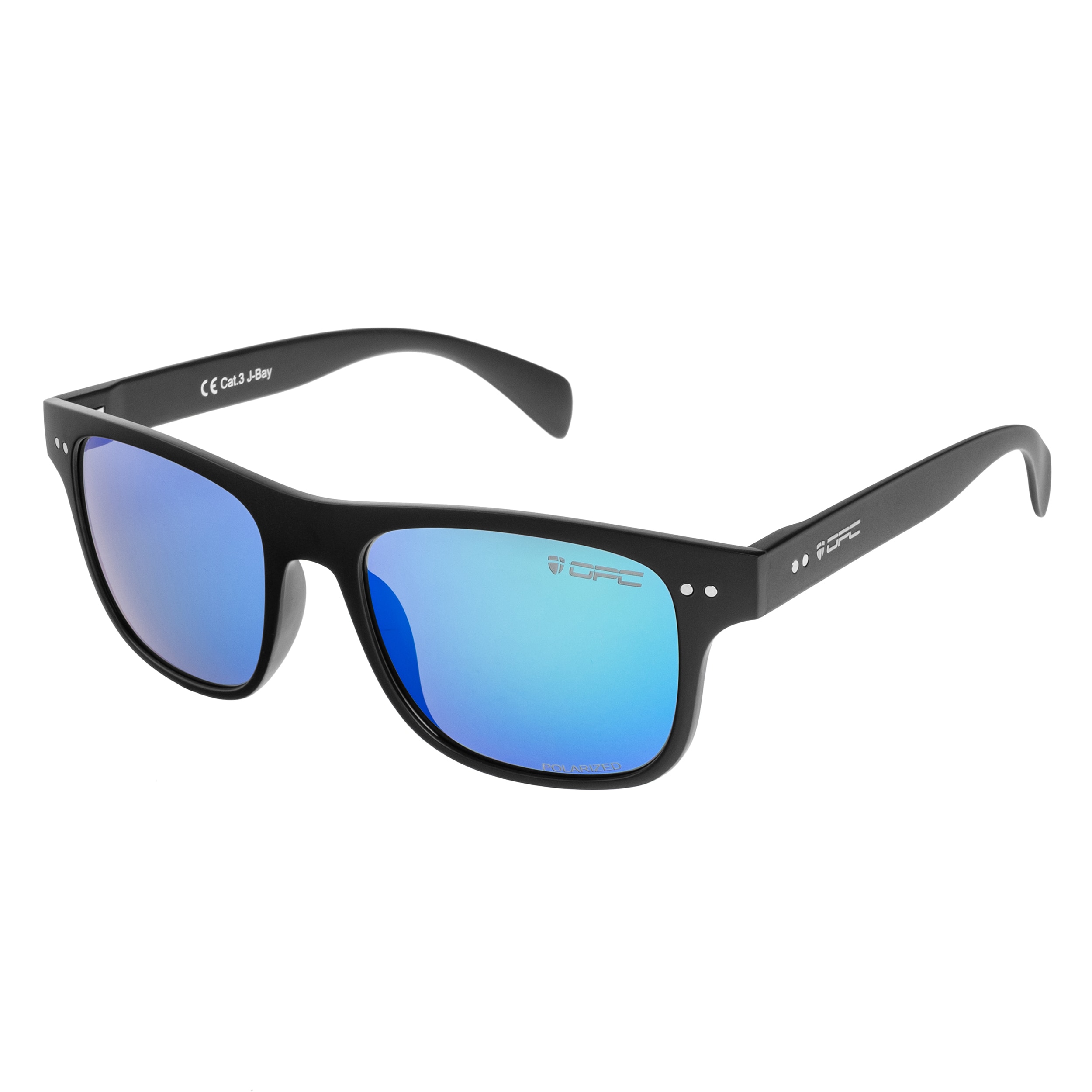 Okulary przeciwsłoneczne OPC Lifestyle J-Bay Matt Black Green Revo z polaryzacją