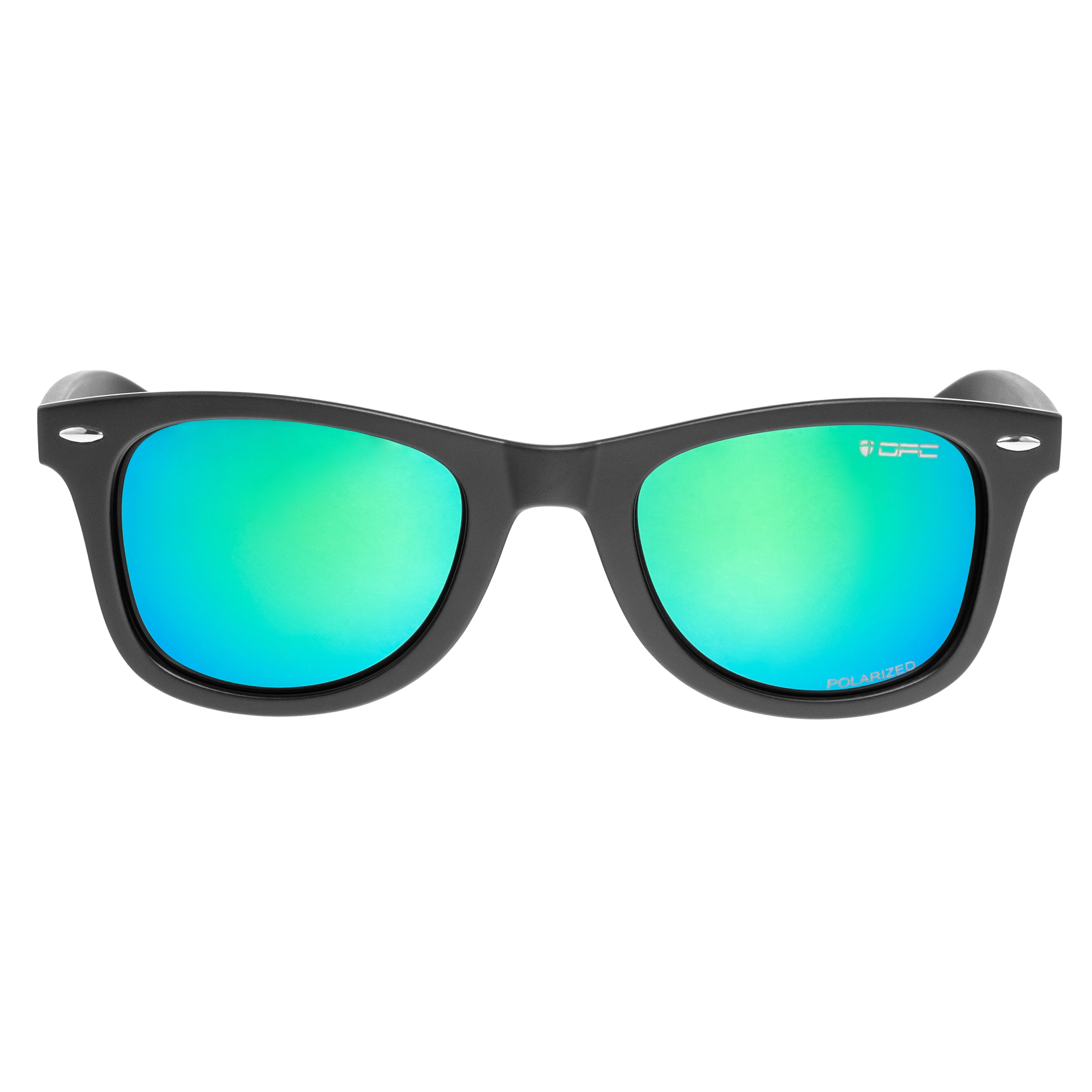 Okulary przeciwsłoneczne OPC Lifestyle Santa Cruz Matt Black/Green Revo z polaryzacją