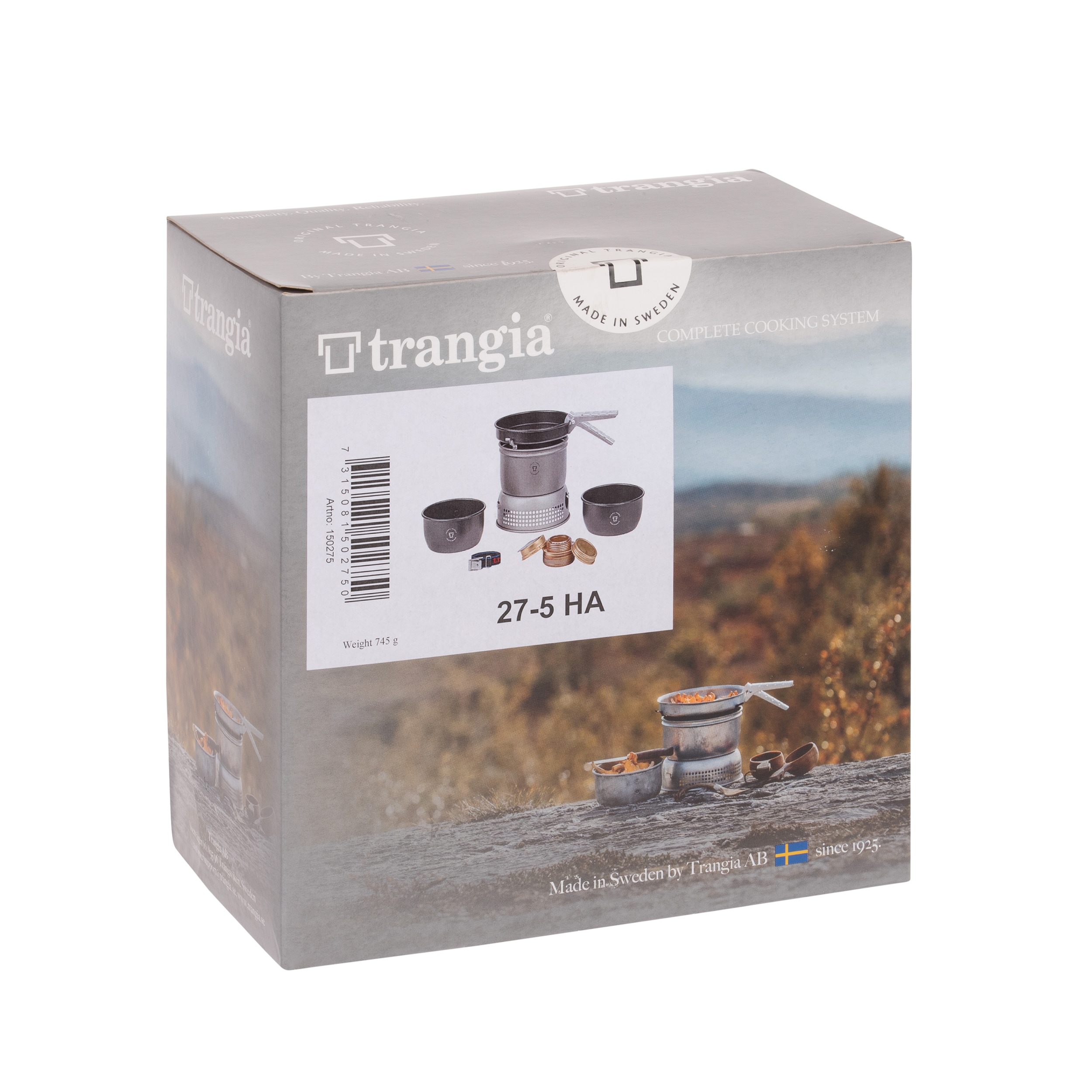 Zestaw naczyń i kuchenki turystycznej Trangia Stove 27-5 HA