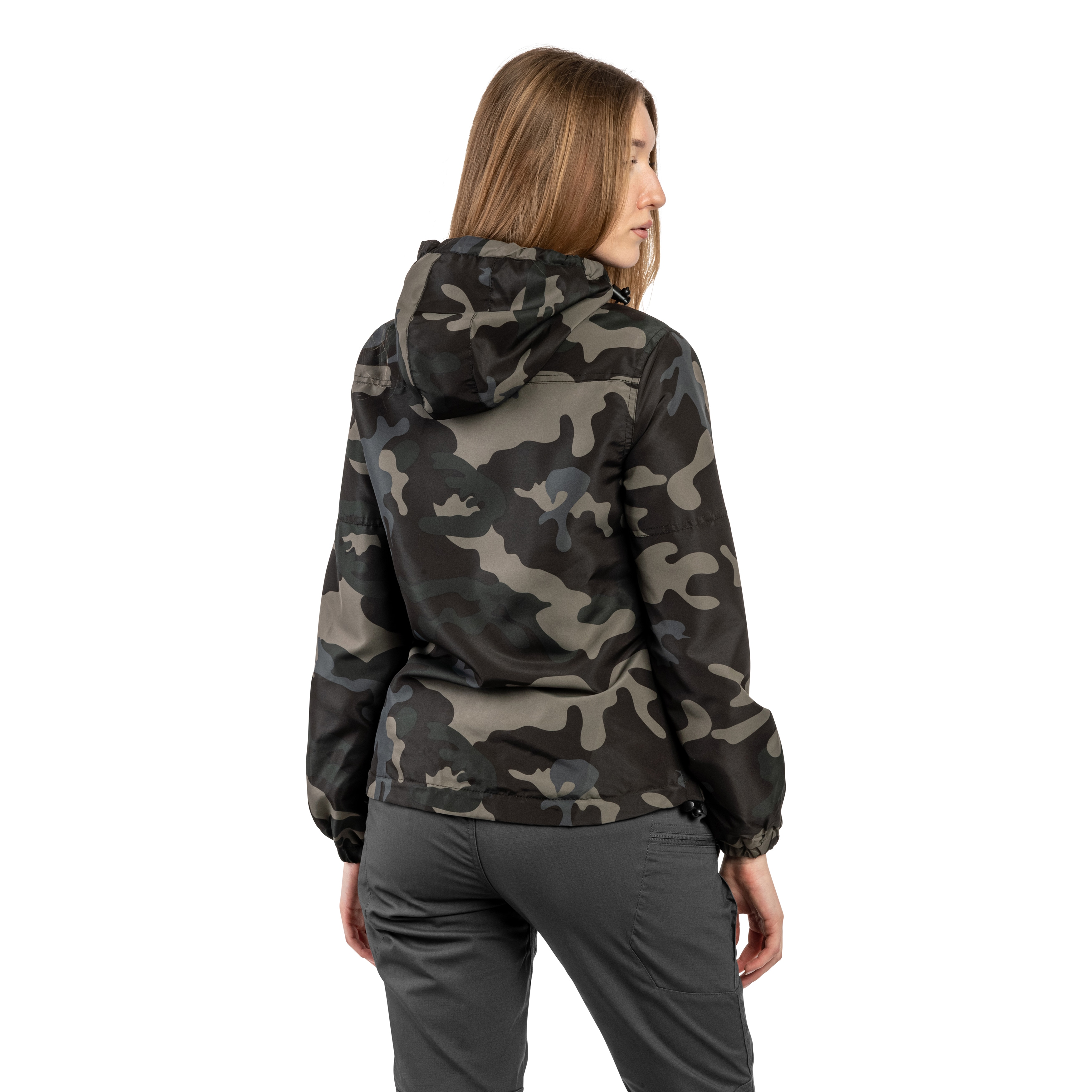 Kurtka damska Brandit Summer Windbreaker Frontzip - Dark Camo