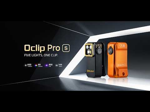 Latarka akumulatorowa Olight Oclip Pro S Orange - 600 lumenów