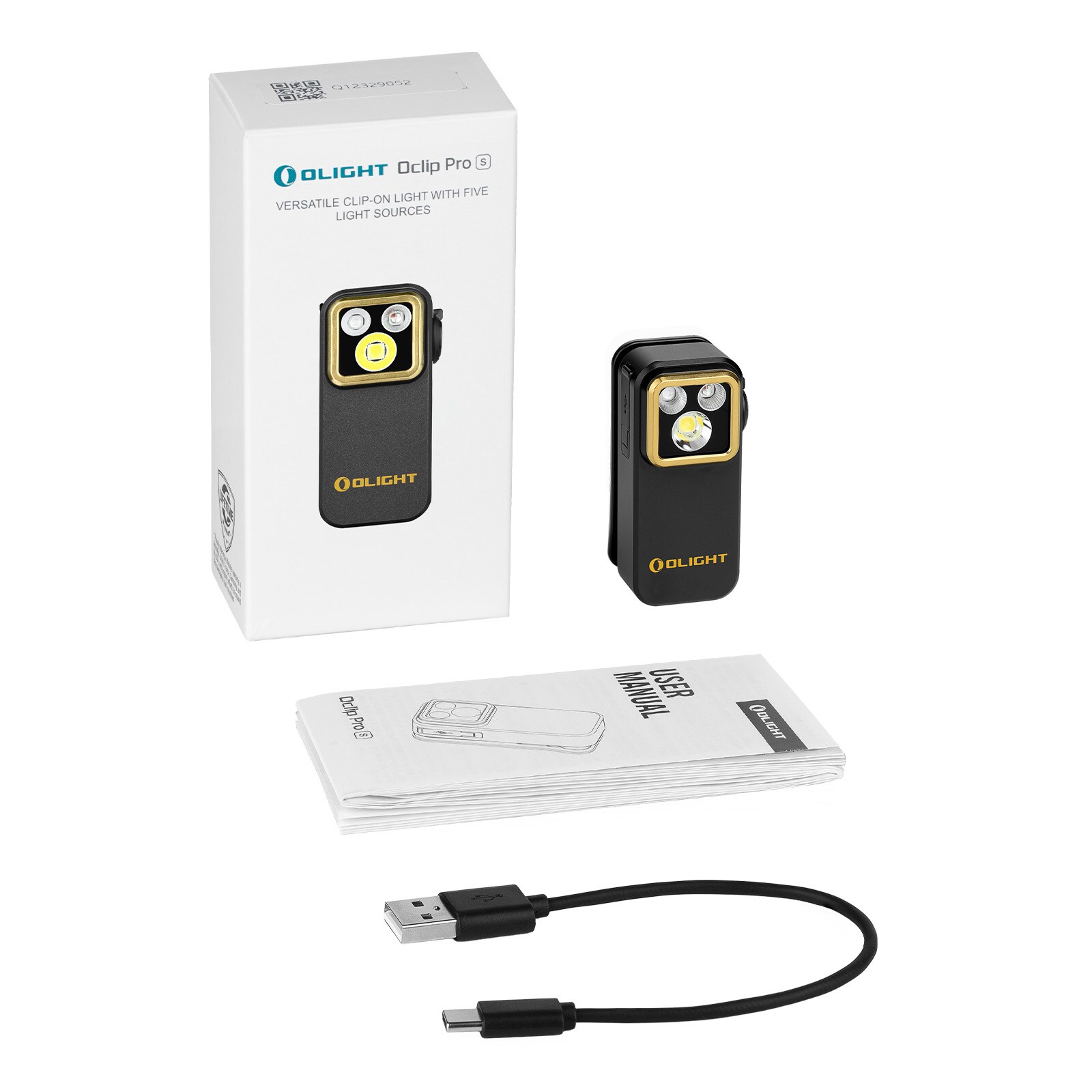 Latarka akumulatorowa Olight Oclip Pro S Black- 600 lumenów