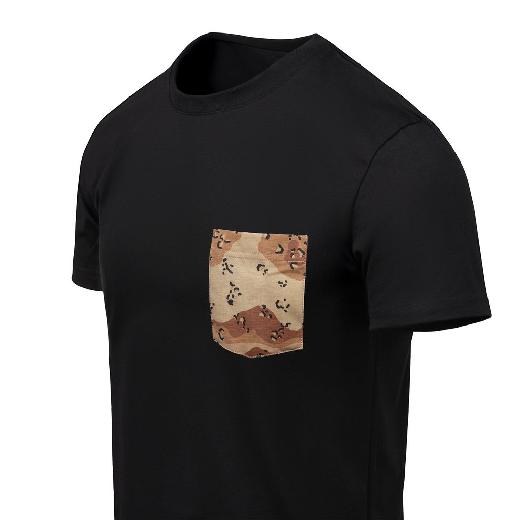 Koszulka T-Shirt Helikon-Tex - Black/6 Color Desert Pocket