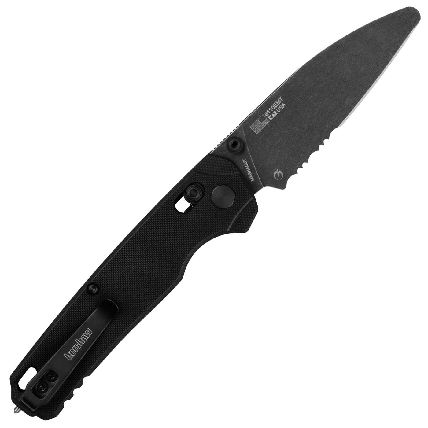 Nóż składany ratowniczy Kershaw Bel Air XL EMT - Black