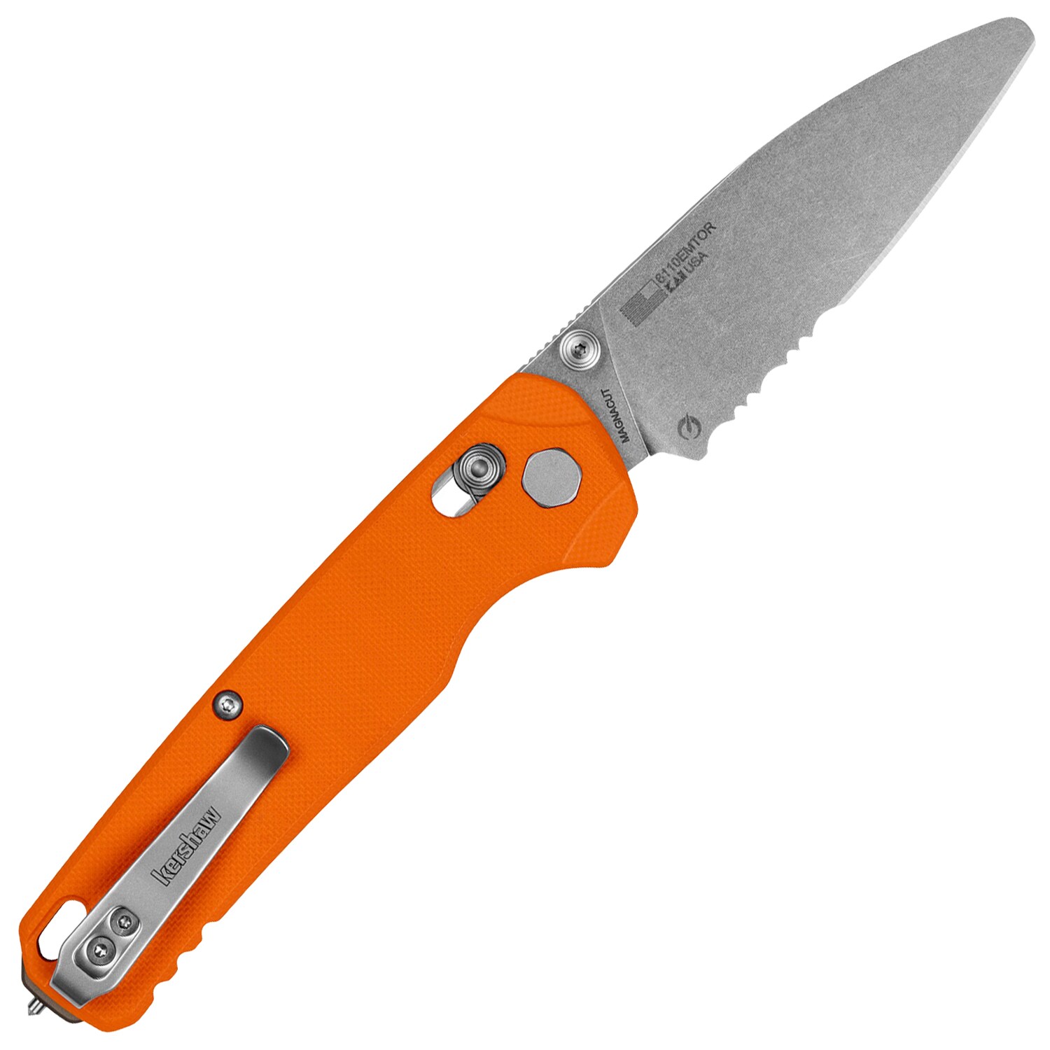Nóż składany ratowniczy Kershaw Bel Air XL EMT - Orange