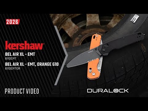 Nóż składany ratowniczy Kershaw Bel Air XL EMT - Orange