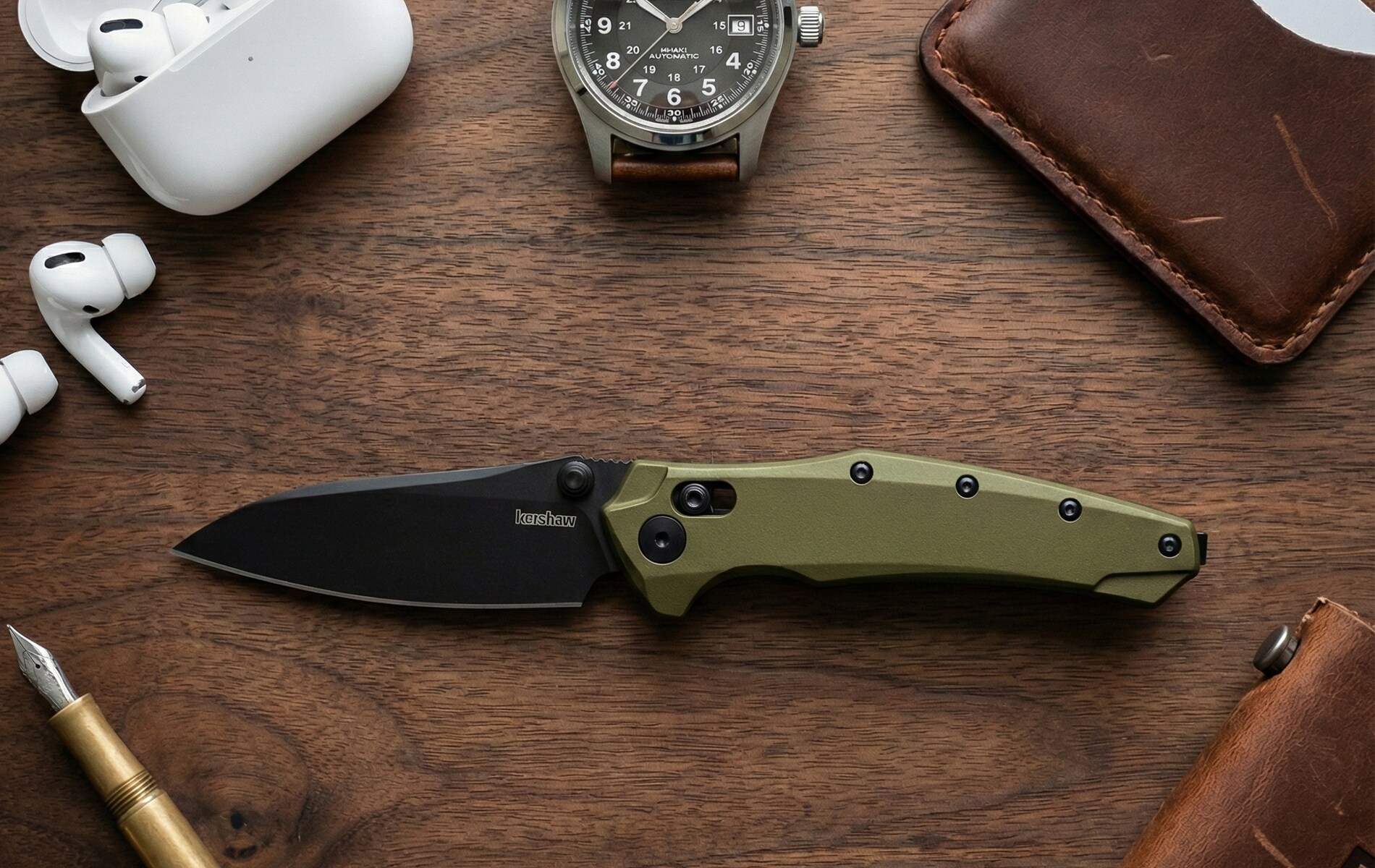 Nóż składany Kershaw Bareknuckle DuraLock - OD Green