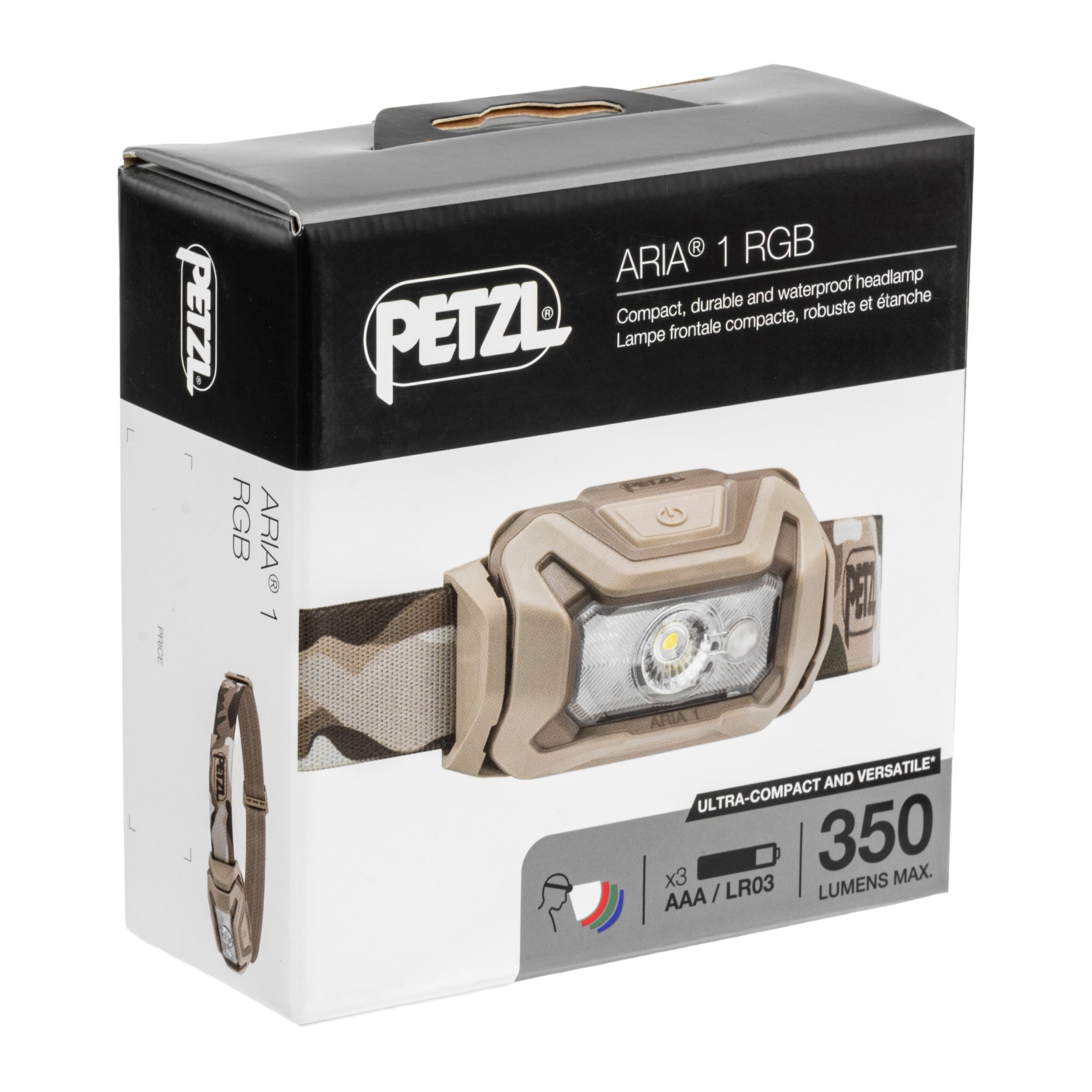 Налобний ліхтарик Petzl Aria 1 RGB New Camo - 350 люменів