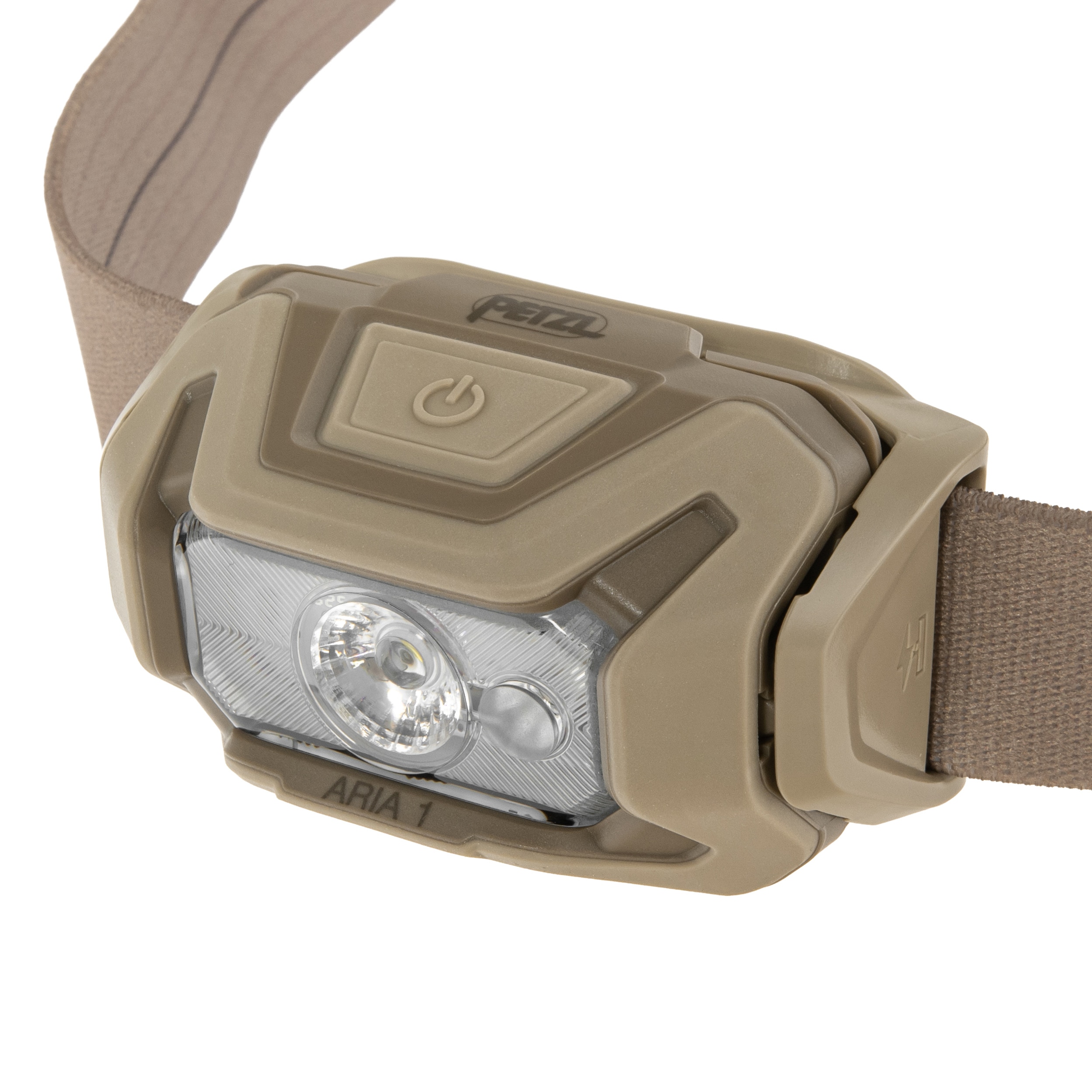 Latarka czołowa Petzl Aria 1 RGB Desert Camo - 350 lumenów