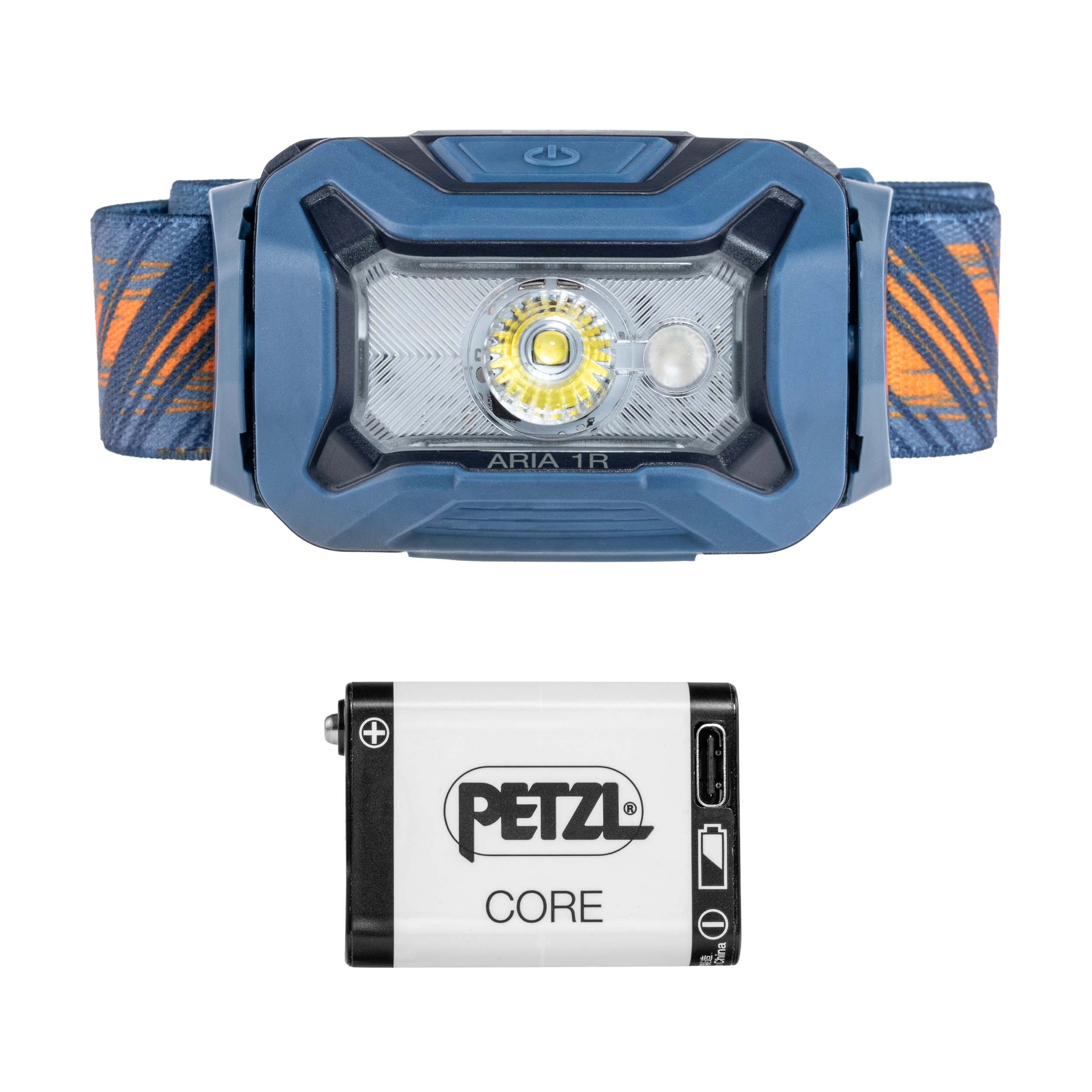 Latarka czołowa Petzl Aria 1R RGB Blue - 475 lumenów