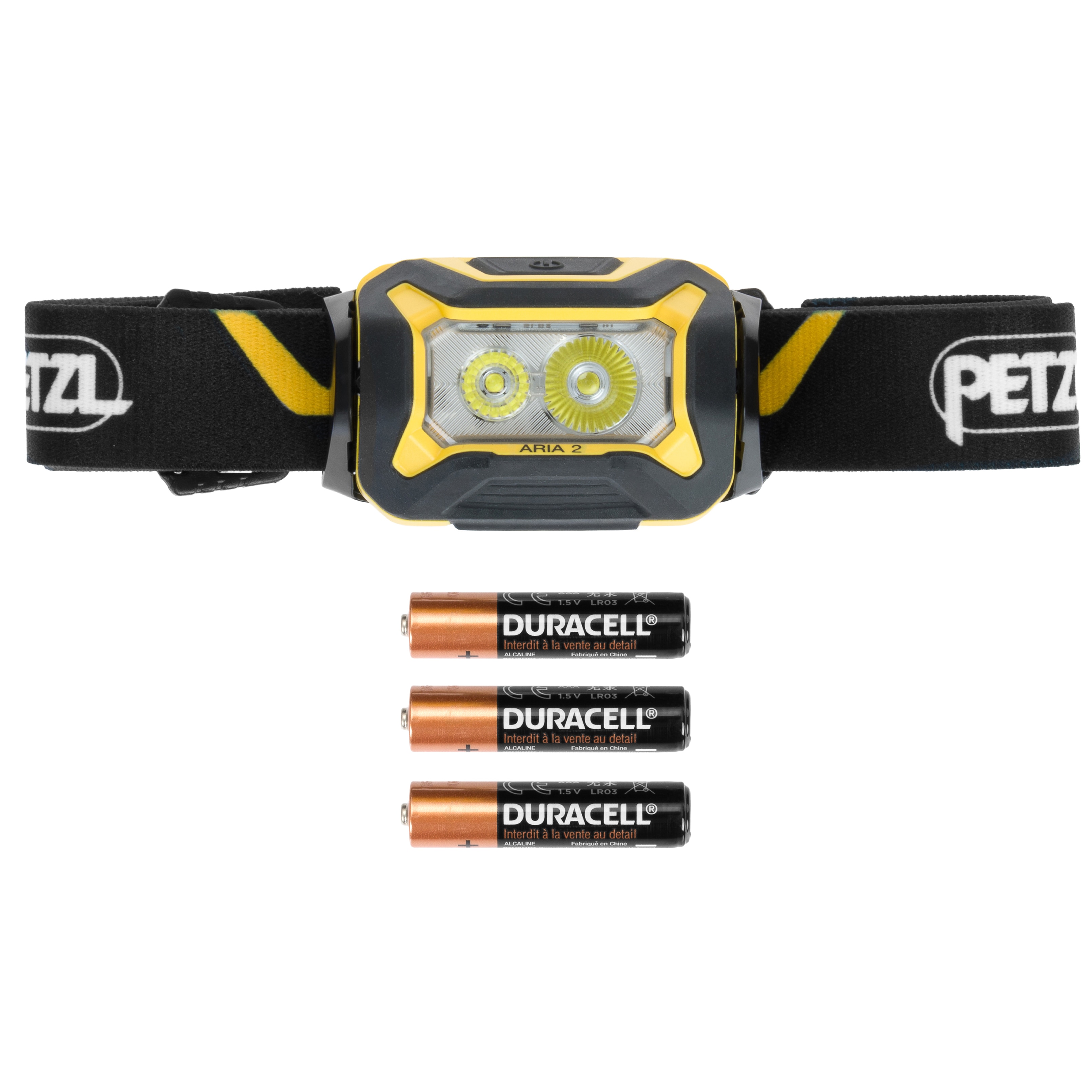 Latarka czołowa Petzl Aria 2 Black/Yellow - 625 lumenów