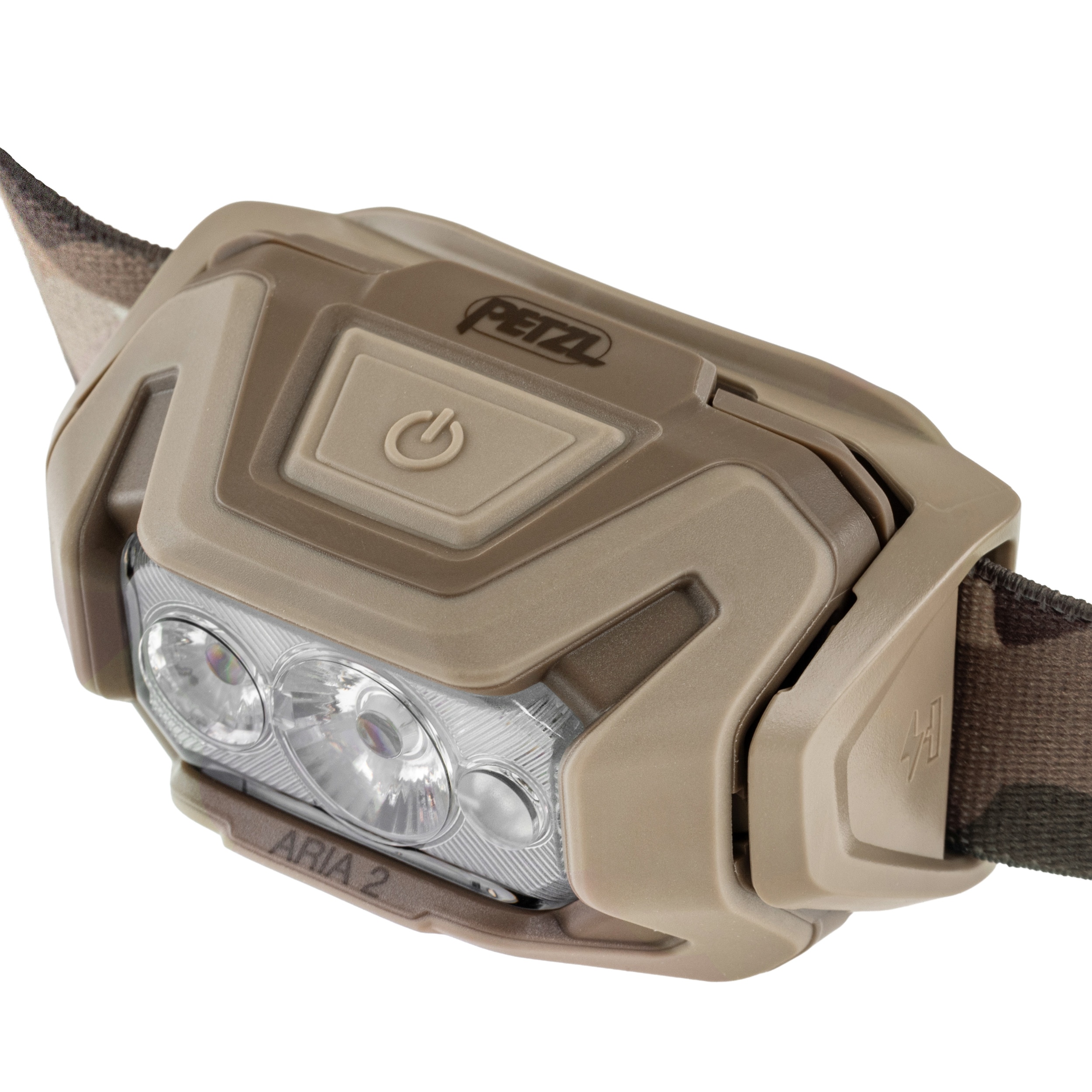 Latarka czołowa Petzl Aria 2 RGB New Camo - 450 lumenów