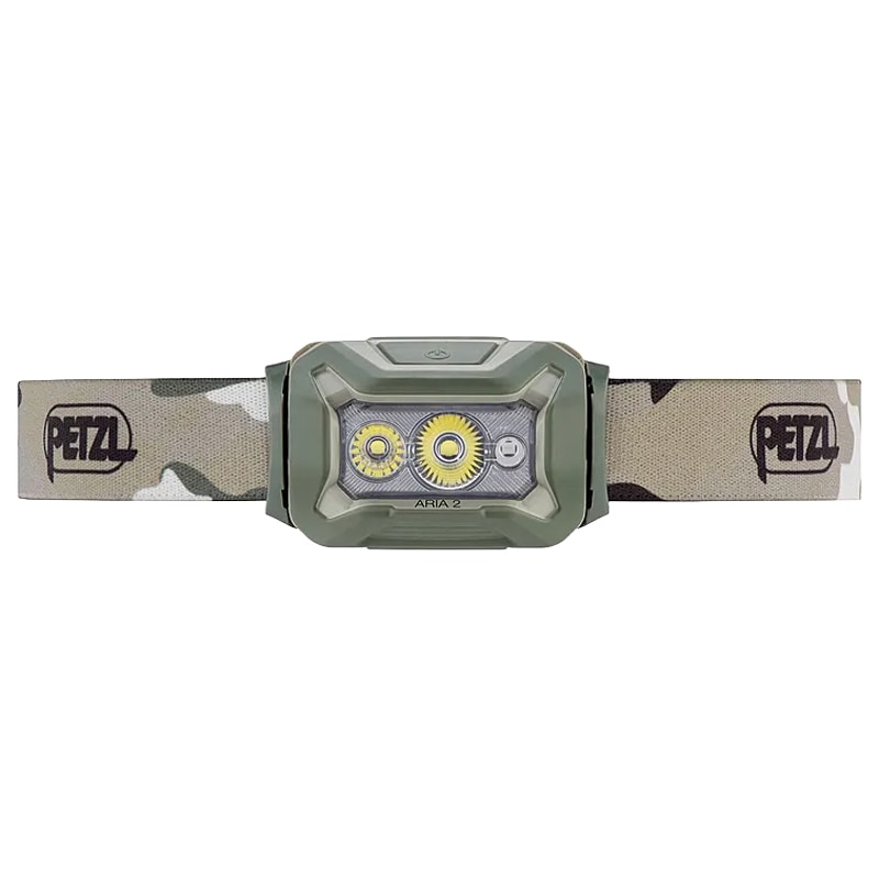 Latarka czołowa Petzl Aria 2 RGB Desert Camo - 625 lumenów