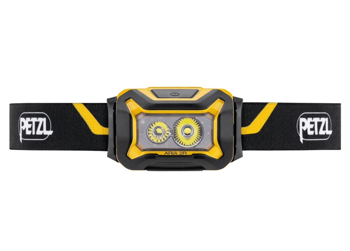 Latarka czołowa Petzl Aria 2R Black/Yellow - 625 lumenów