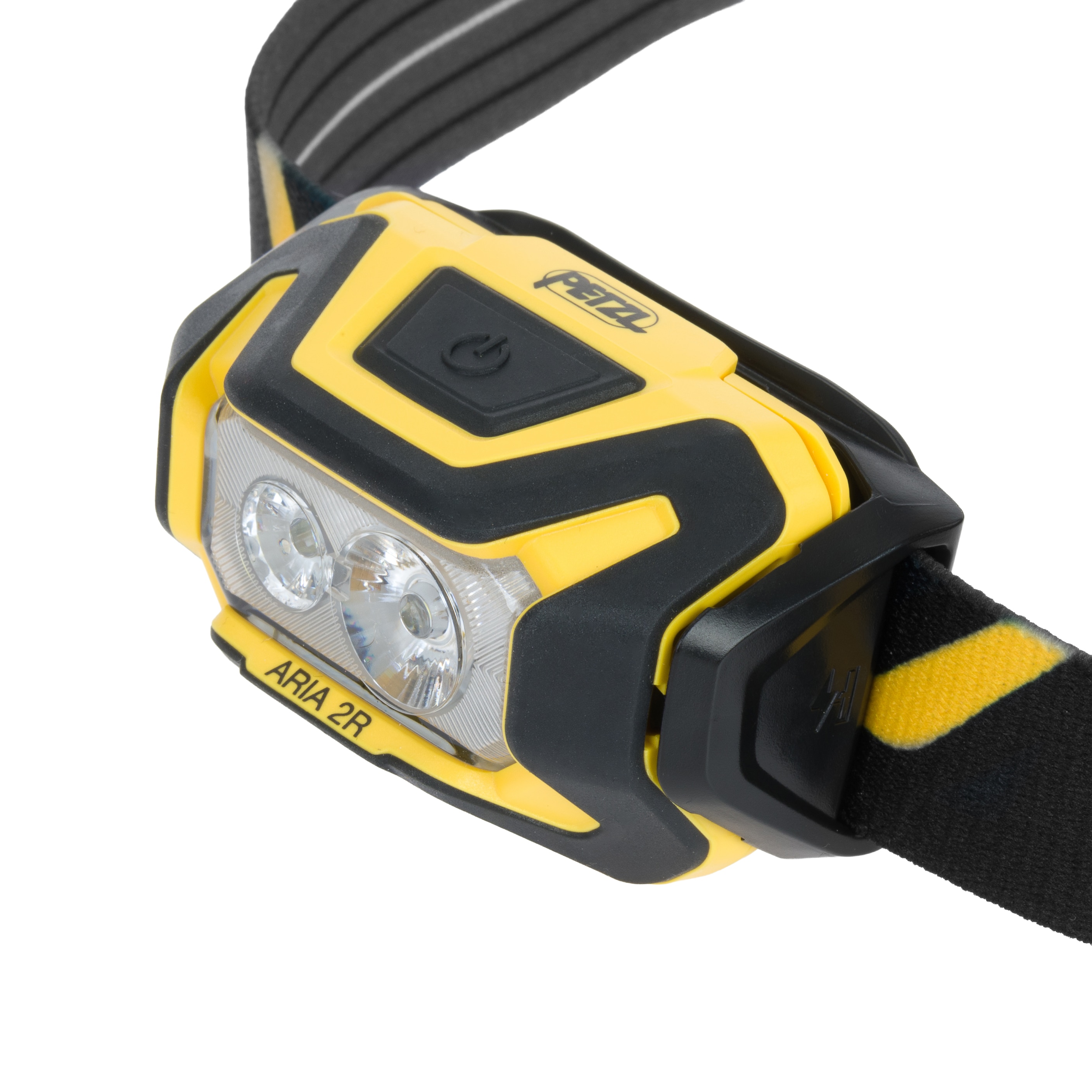 Налобний ліхтарик Petzl Aria 2R Black/Yellow - 625 люменів