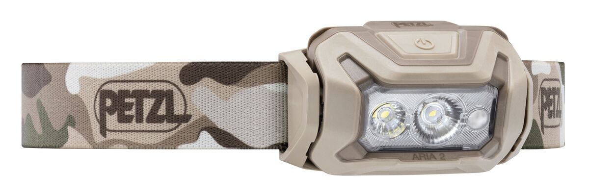 Latarka czołowa Petzl Aria 2R RGB Camo - 625 lumenów