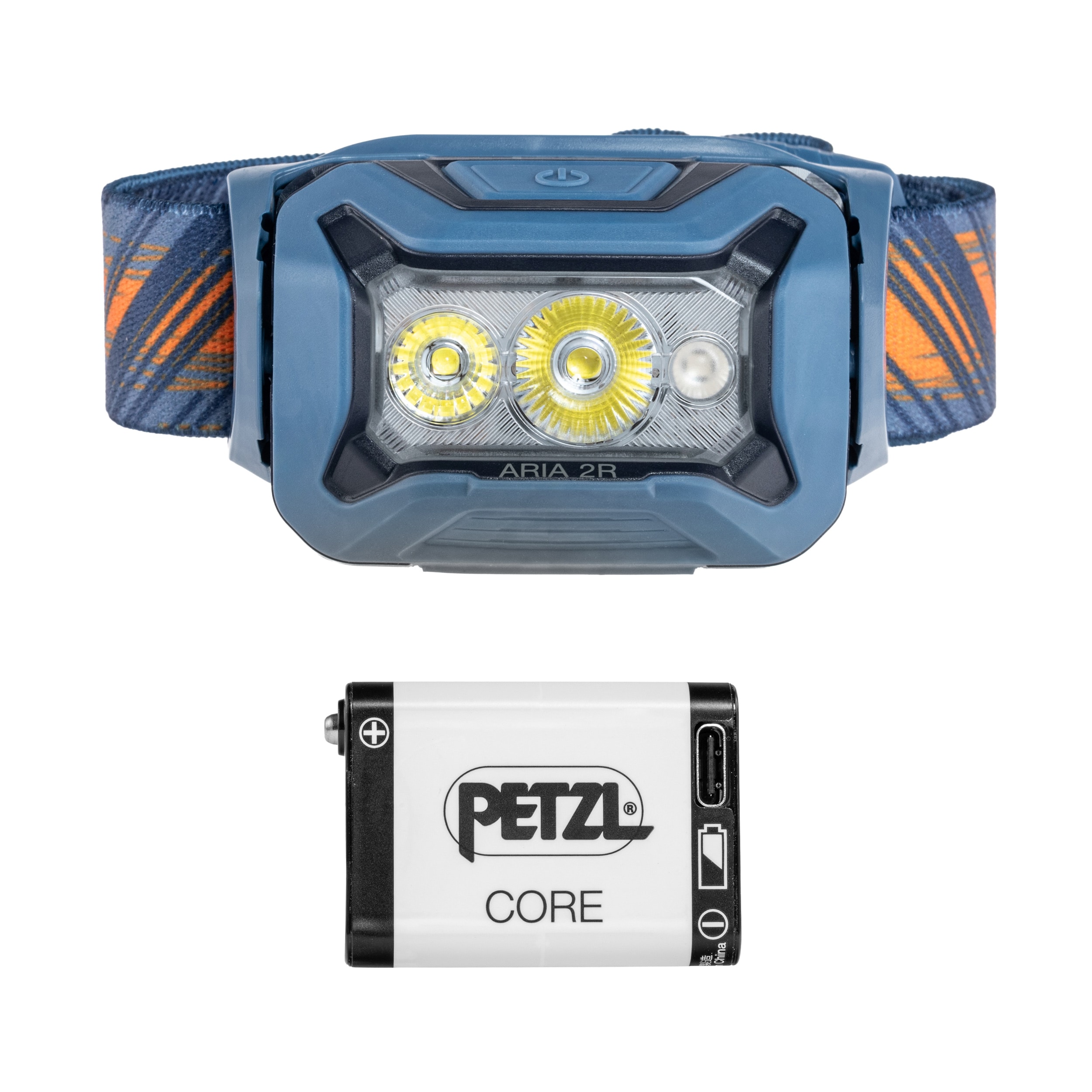 Latarka czołowa Petzl Aria 2R RGB Blue - 625 lumenów