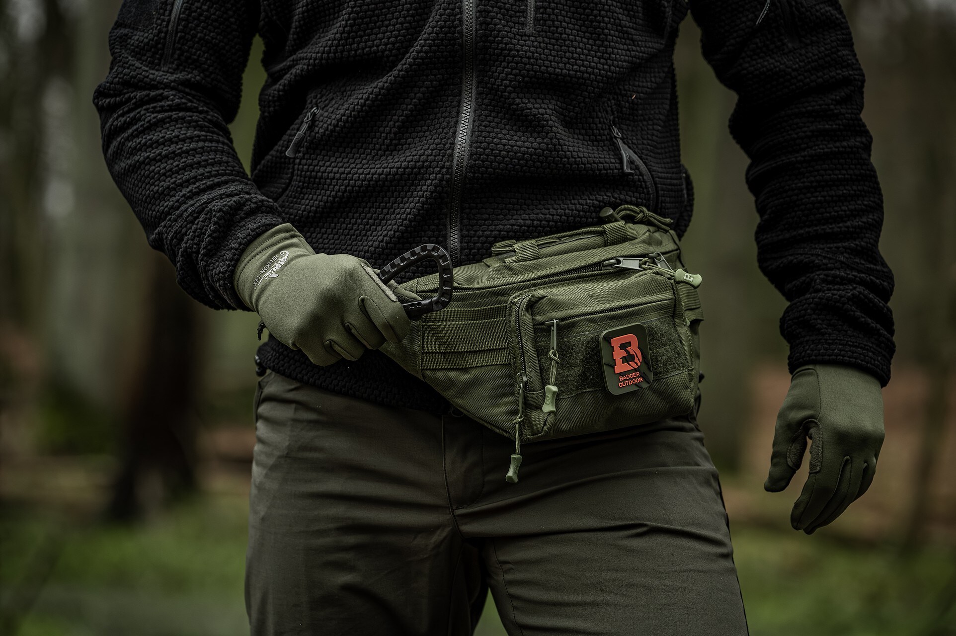 Karabińczyk Badger Outdoor CAR-16 Black - 2 szt.