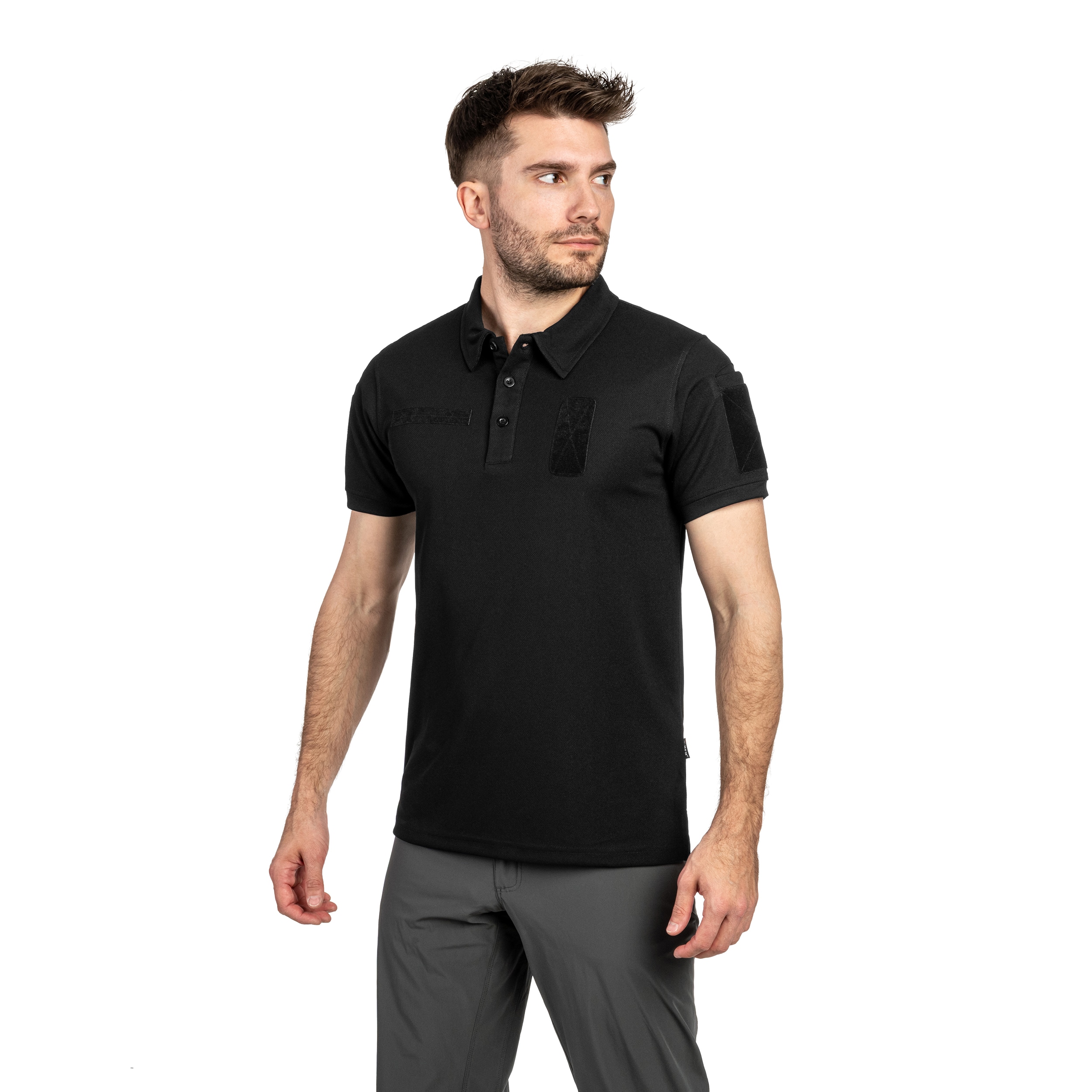 Koszulka polo MFH Tactical Coolmax - Black