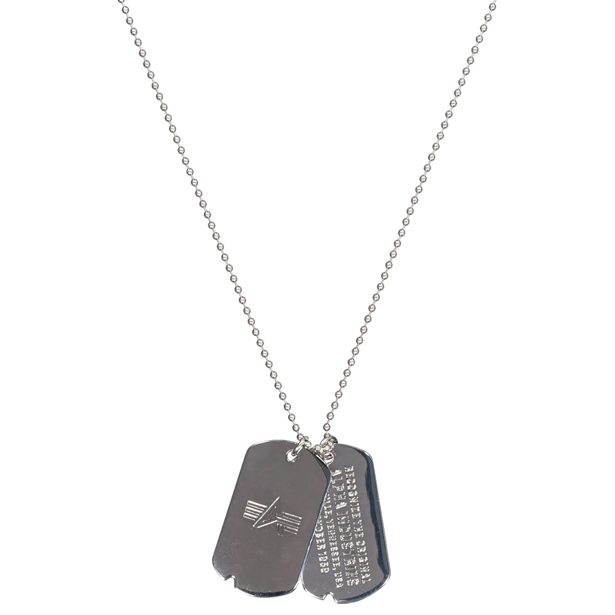 Nieśmiertelnik Alpha Industries Dog Tag Necklace - Silver