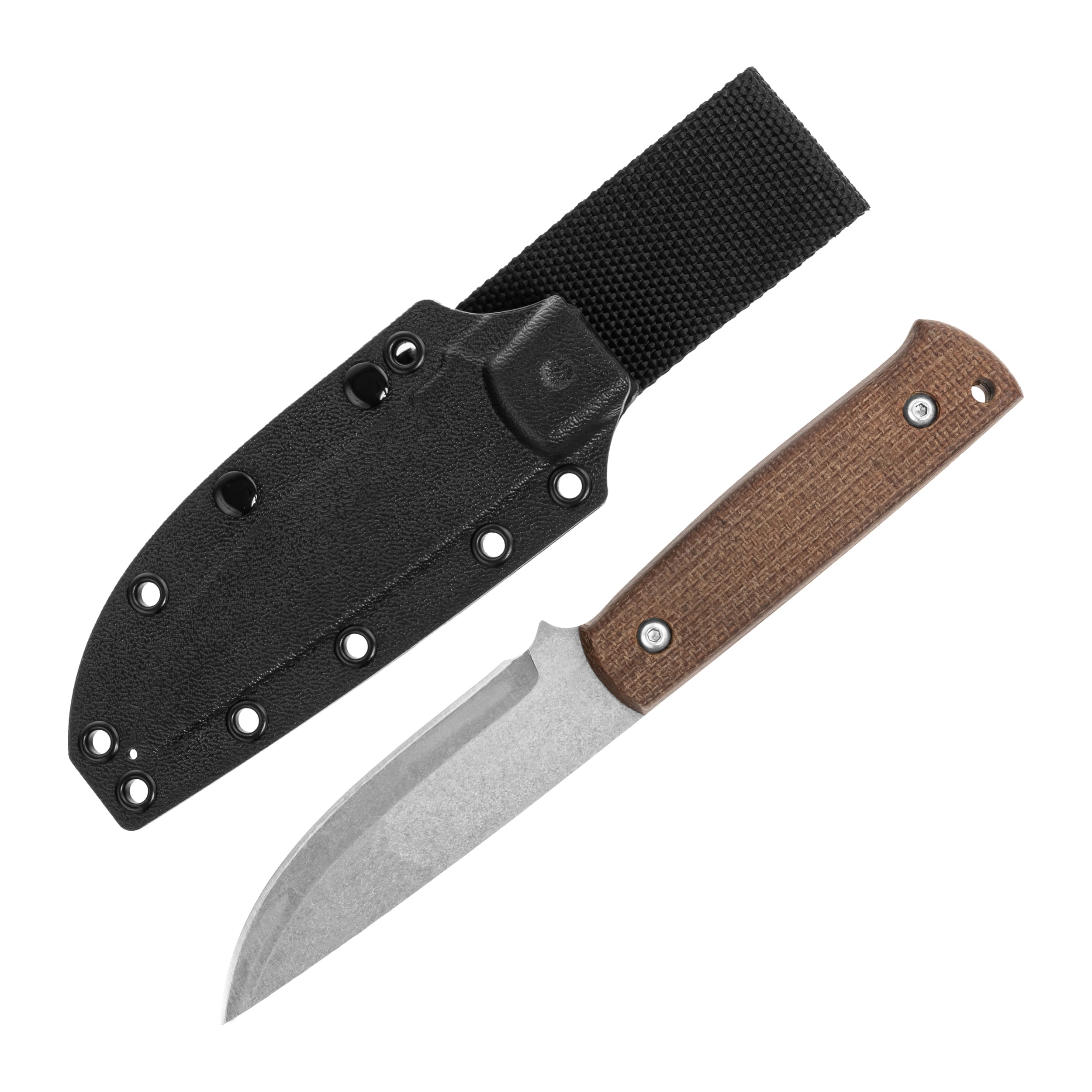 Ніж Za-Pas Biwi BW10 Micarta Stonewash - Brown