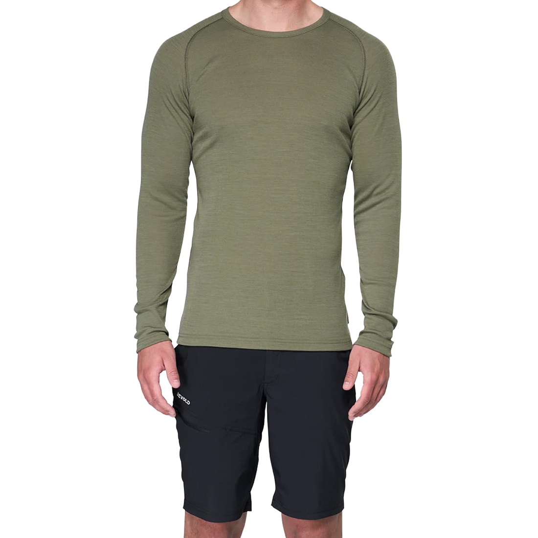 Koszulka termoaktywna Devold Lauparen Merino Base Long Sleeve - Olive