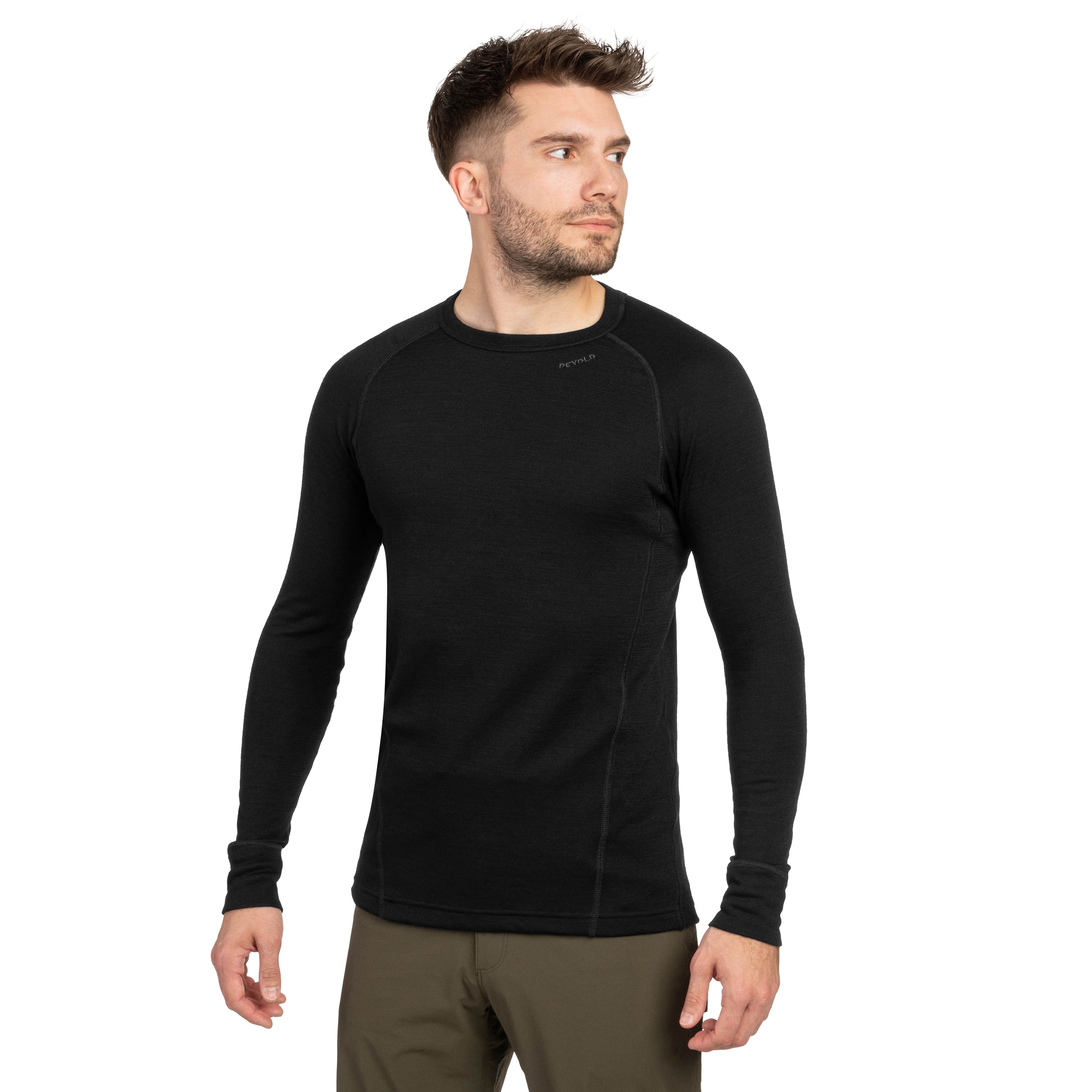Koszulka termoaktywna Devold Duo Active Merino Long Sleeve - Black