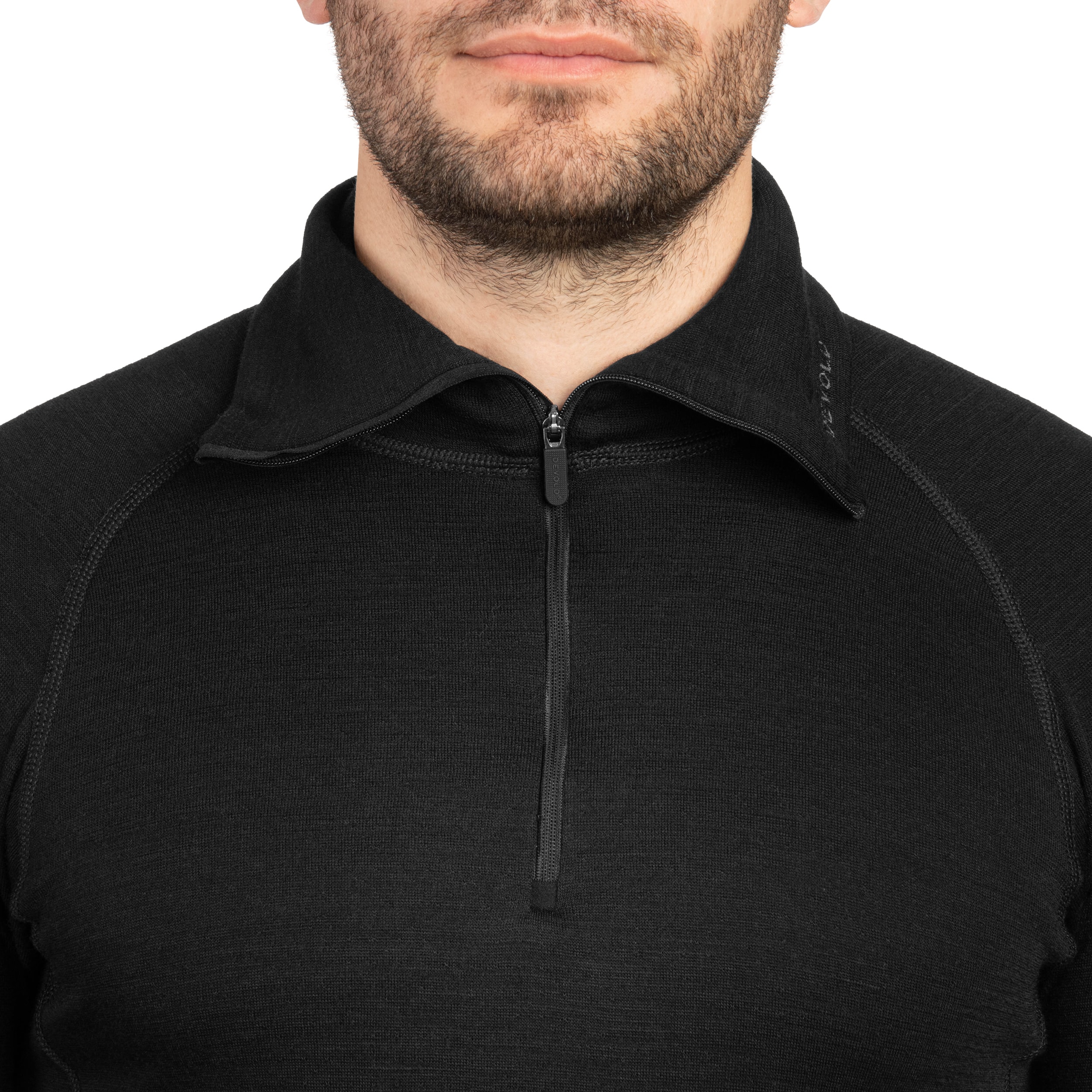 Koszulka termoaktywna Devold Duo Active Merino Zip Neck - Black
