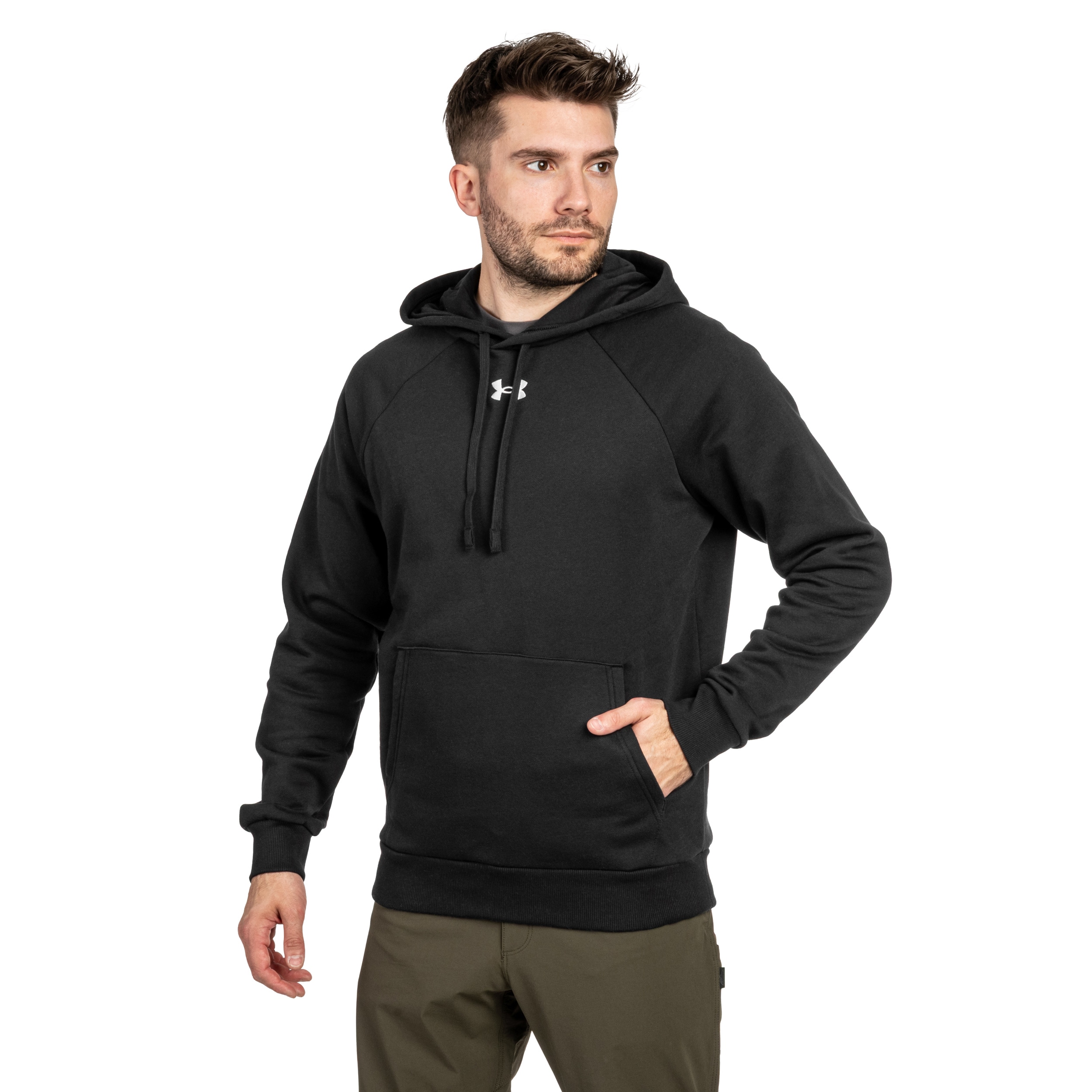 Bluza Under Armour Rival Fleece - Black/White